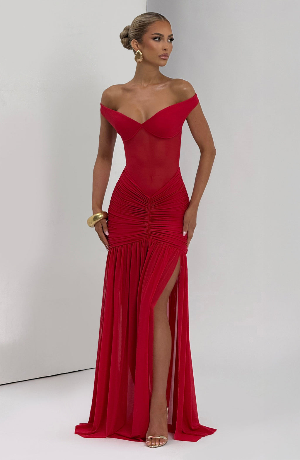 Alaia Maxi Dress - Red