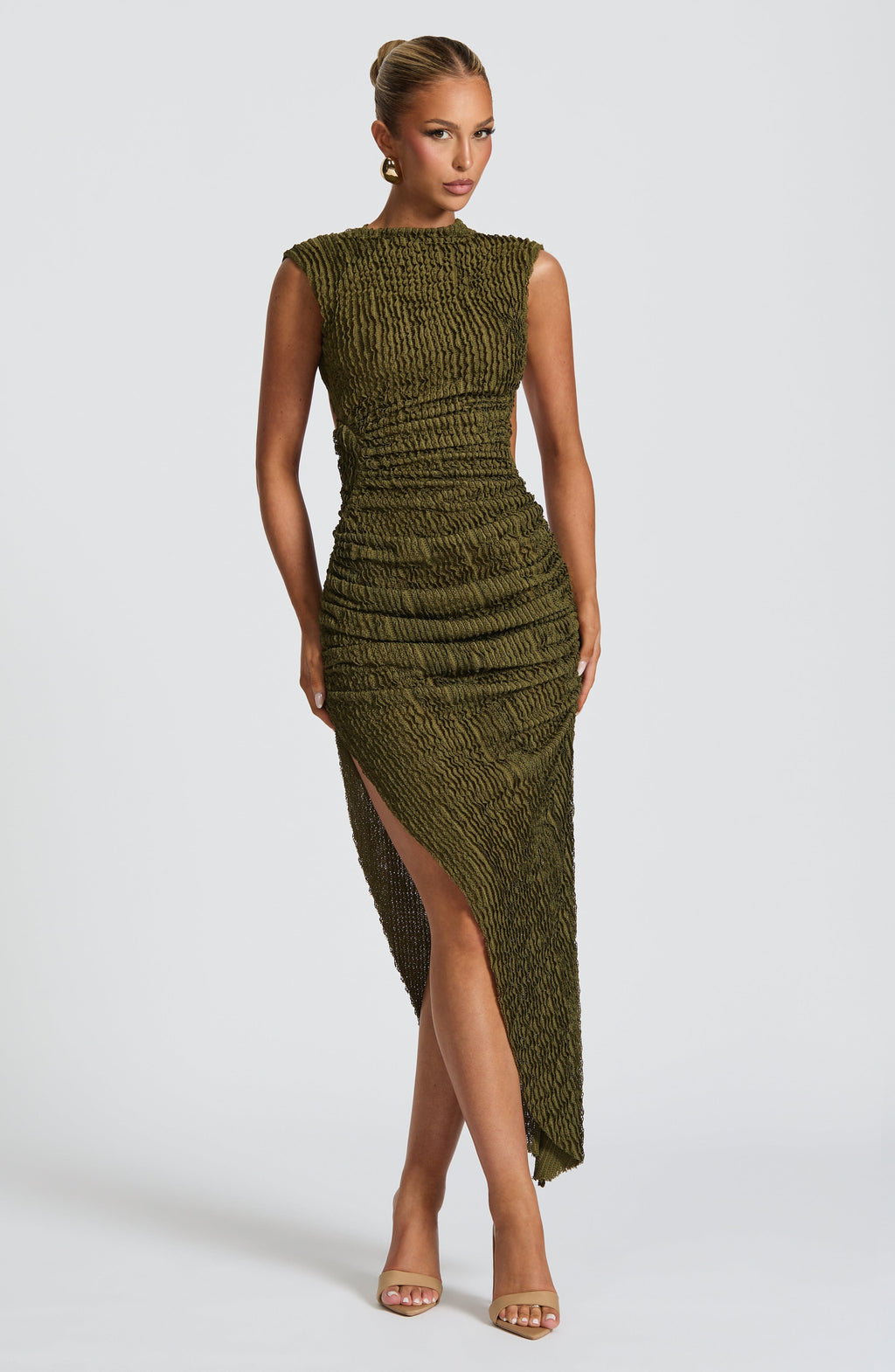 Aphrodite Midi Dress - Khaki