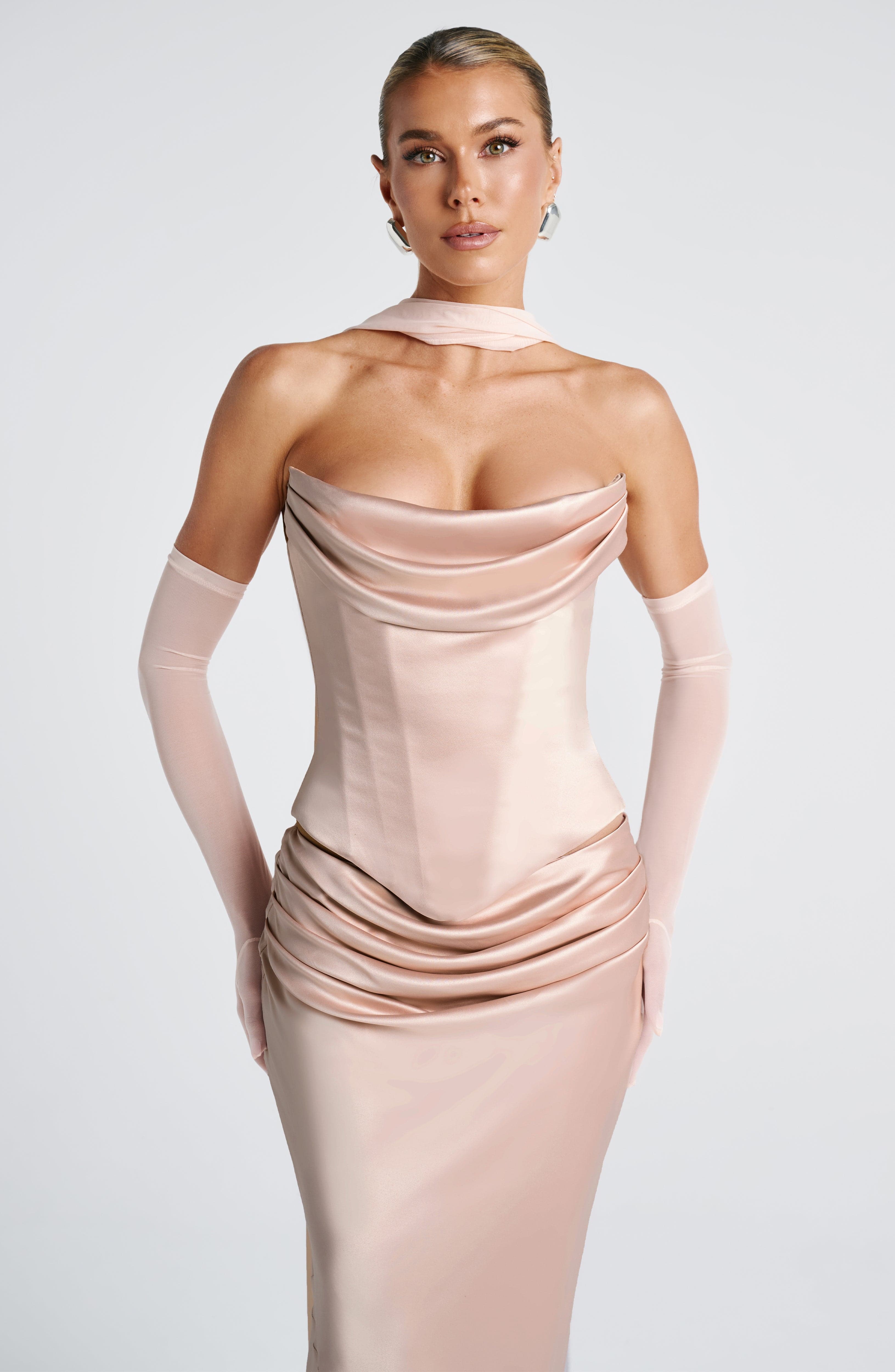 Callista Corset - Soft Peach