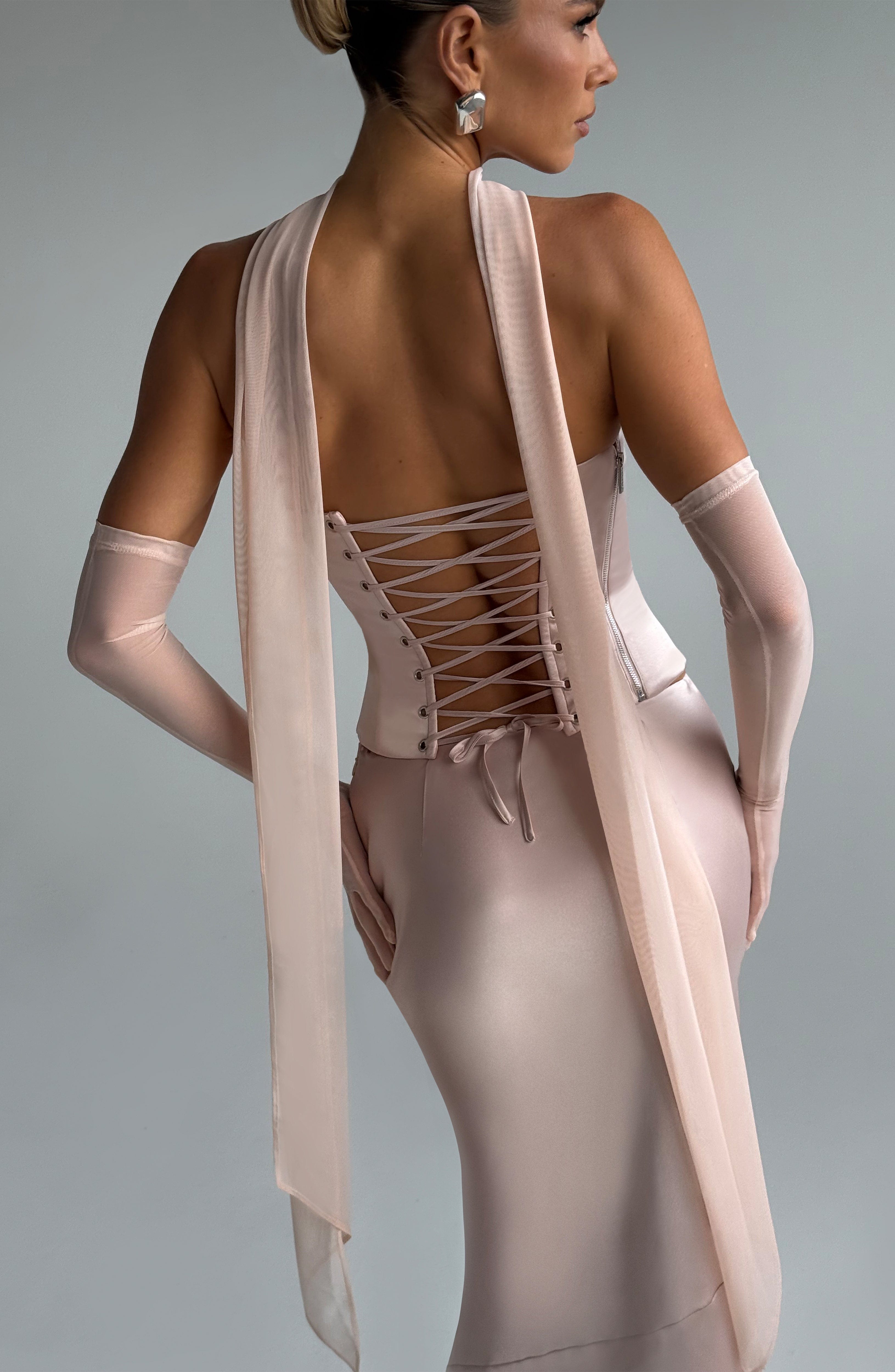 Callista Corset - Soft Peach