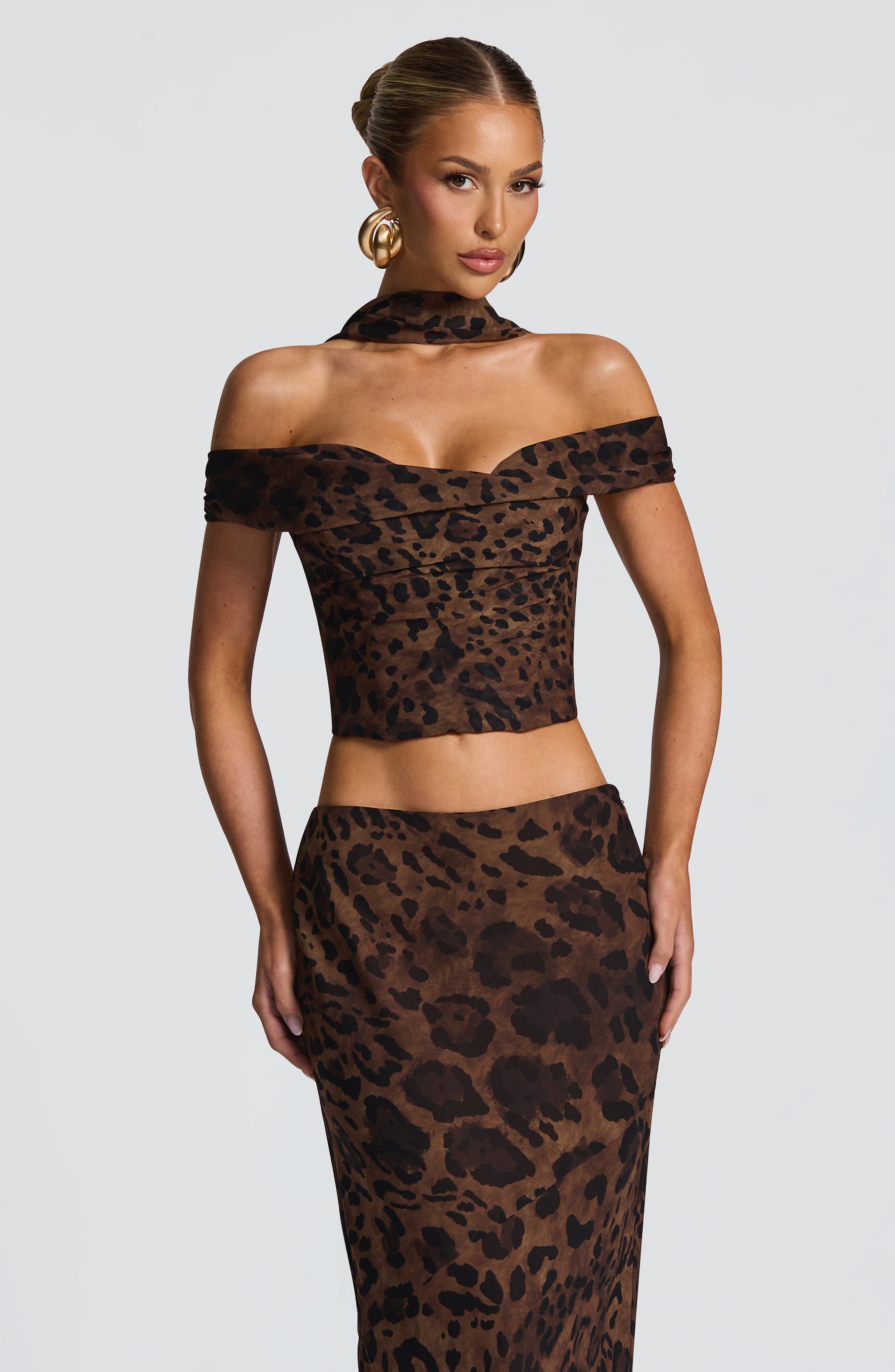 Chrysoula Top - Leopard Print