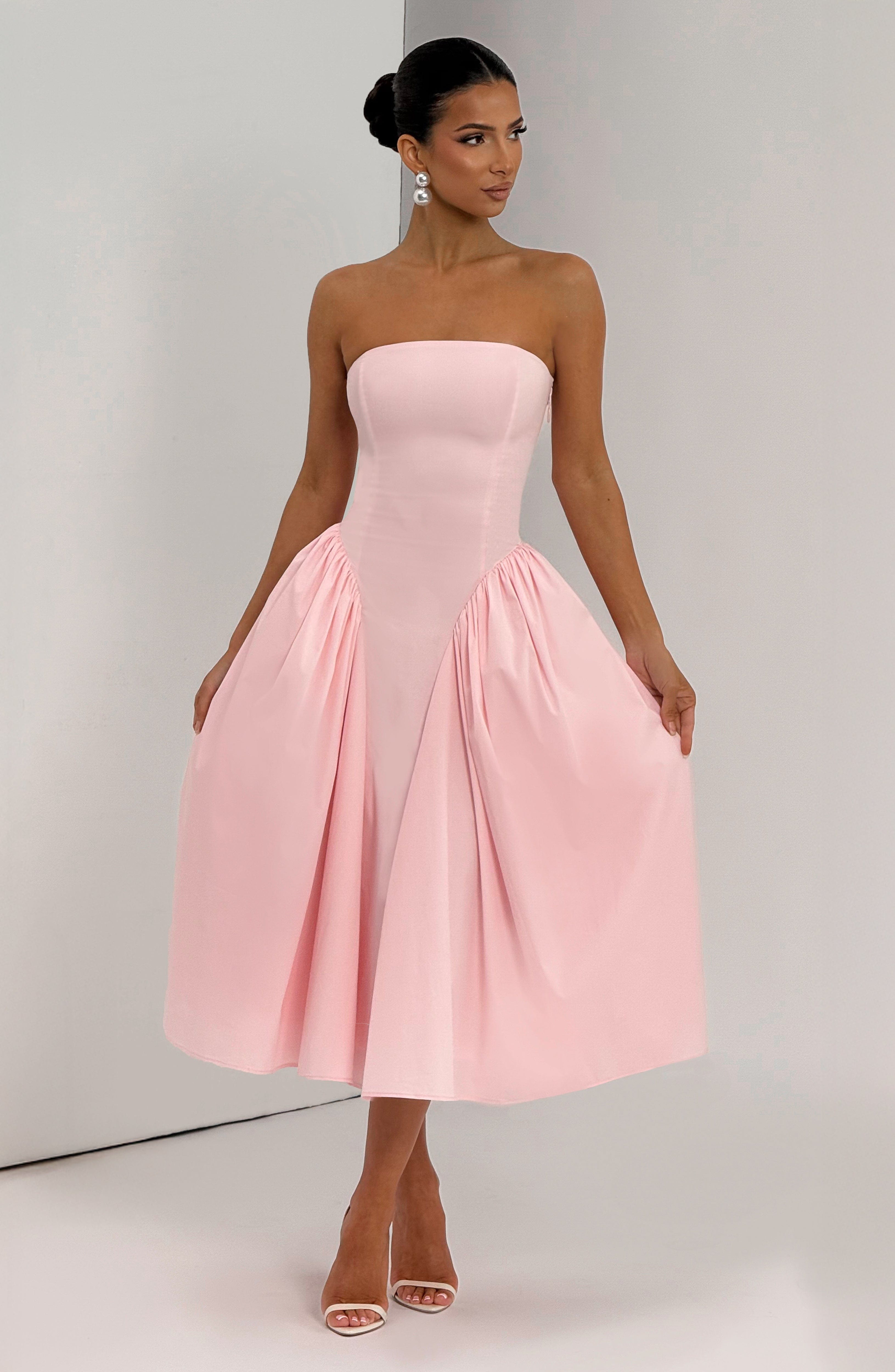 Darla Midi Dress - Blush