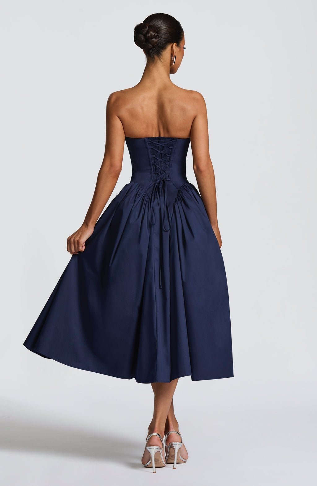 Darla Midi Dress - Navy