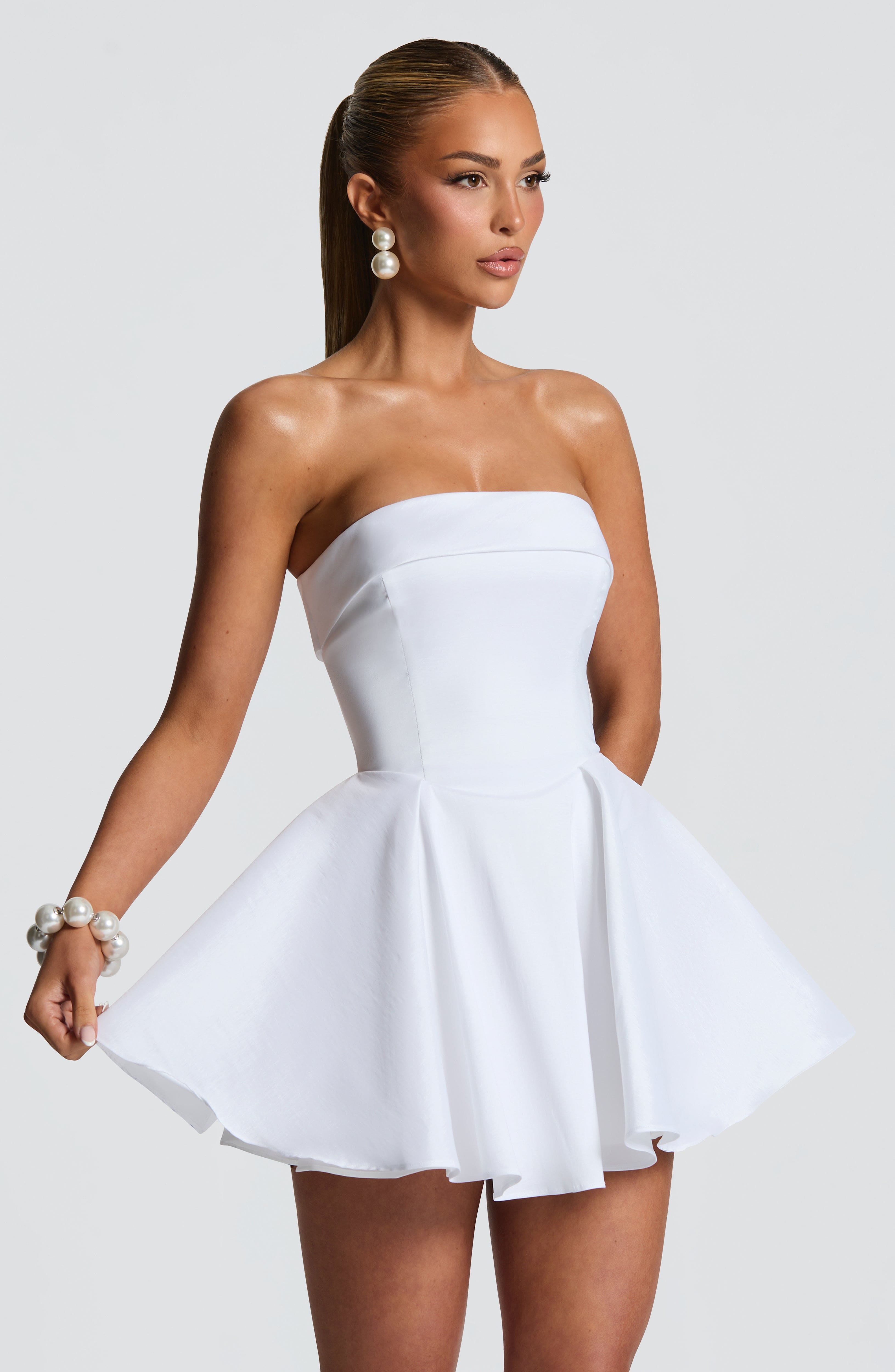 Dionne Mini Dress - Ivory