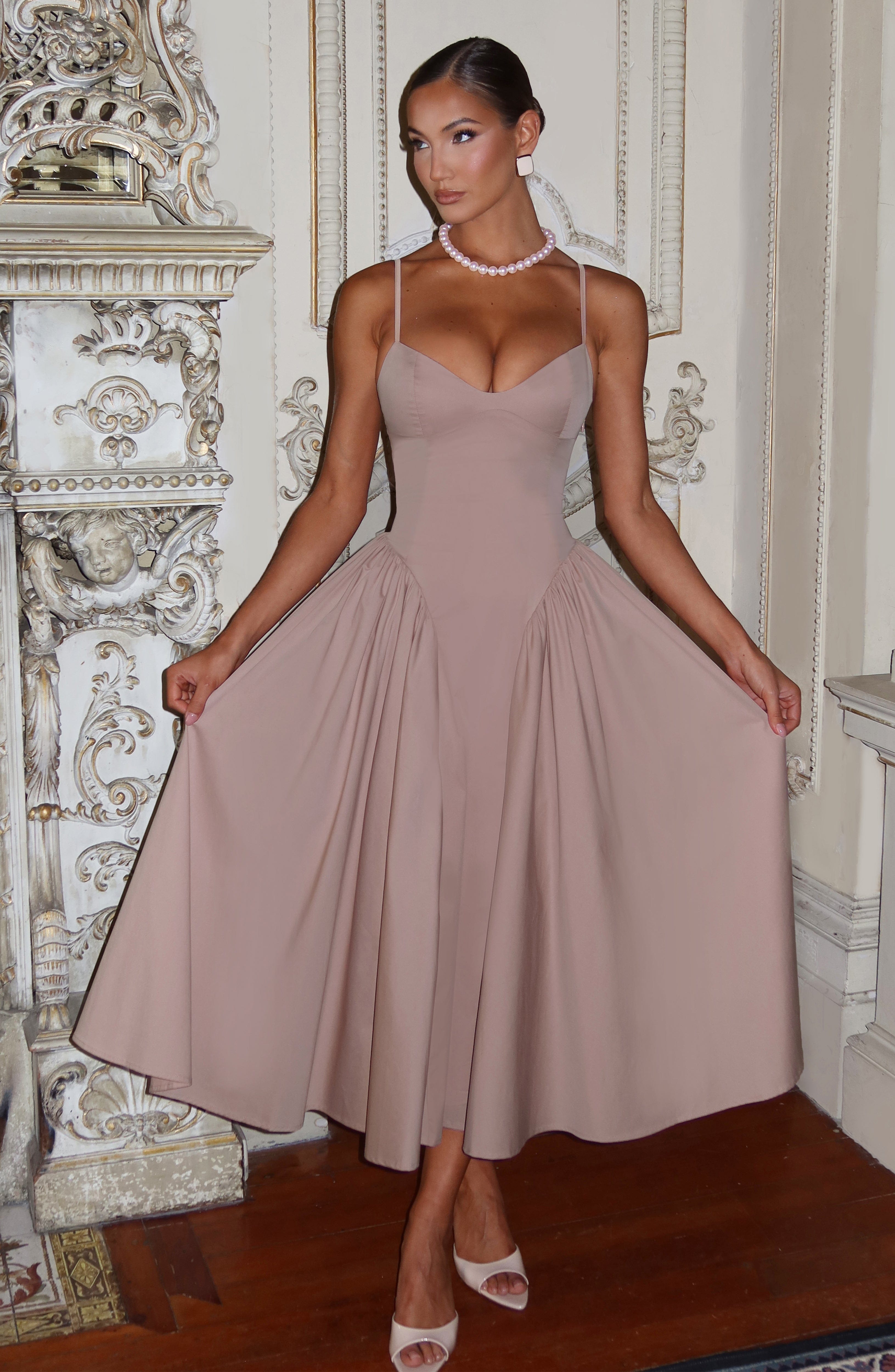 Emerson Midi Dress - Clay