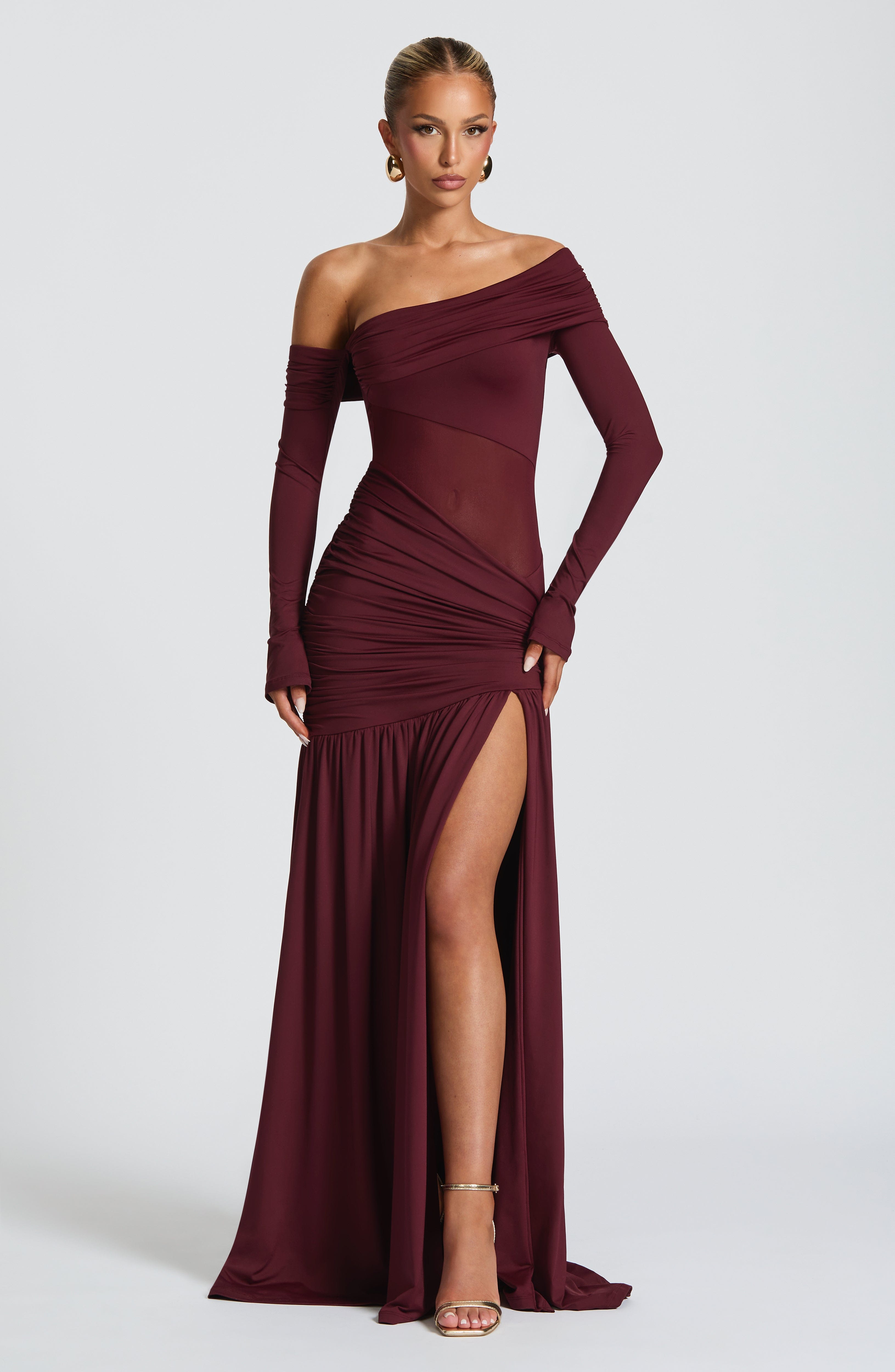 Ettalie Maxi Dress - Cherry Lacquer