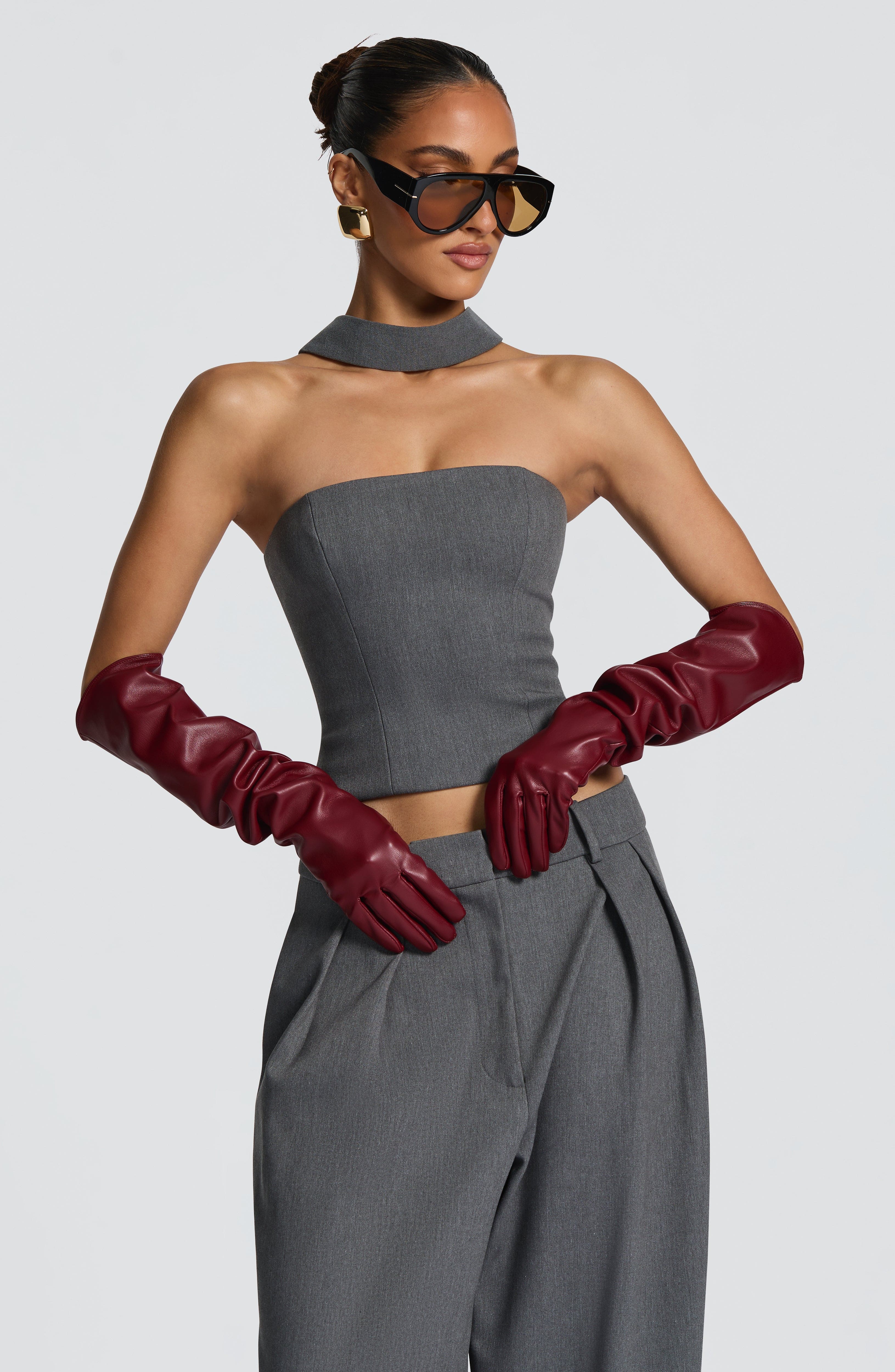 Frankie Gloves - Burgundy