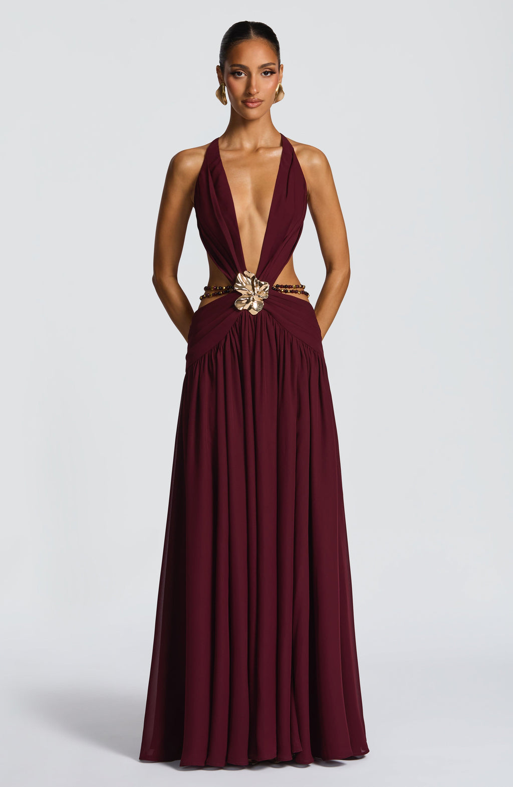 Indianna Maxi Dress - Cherry Lacquer