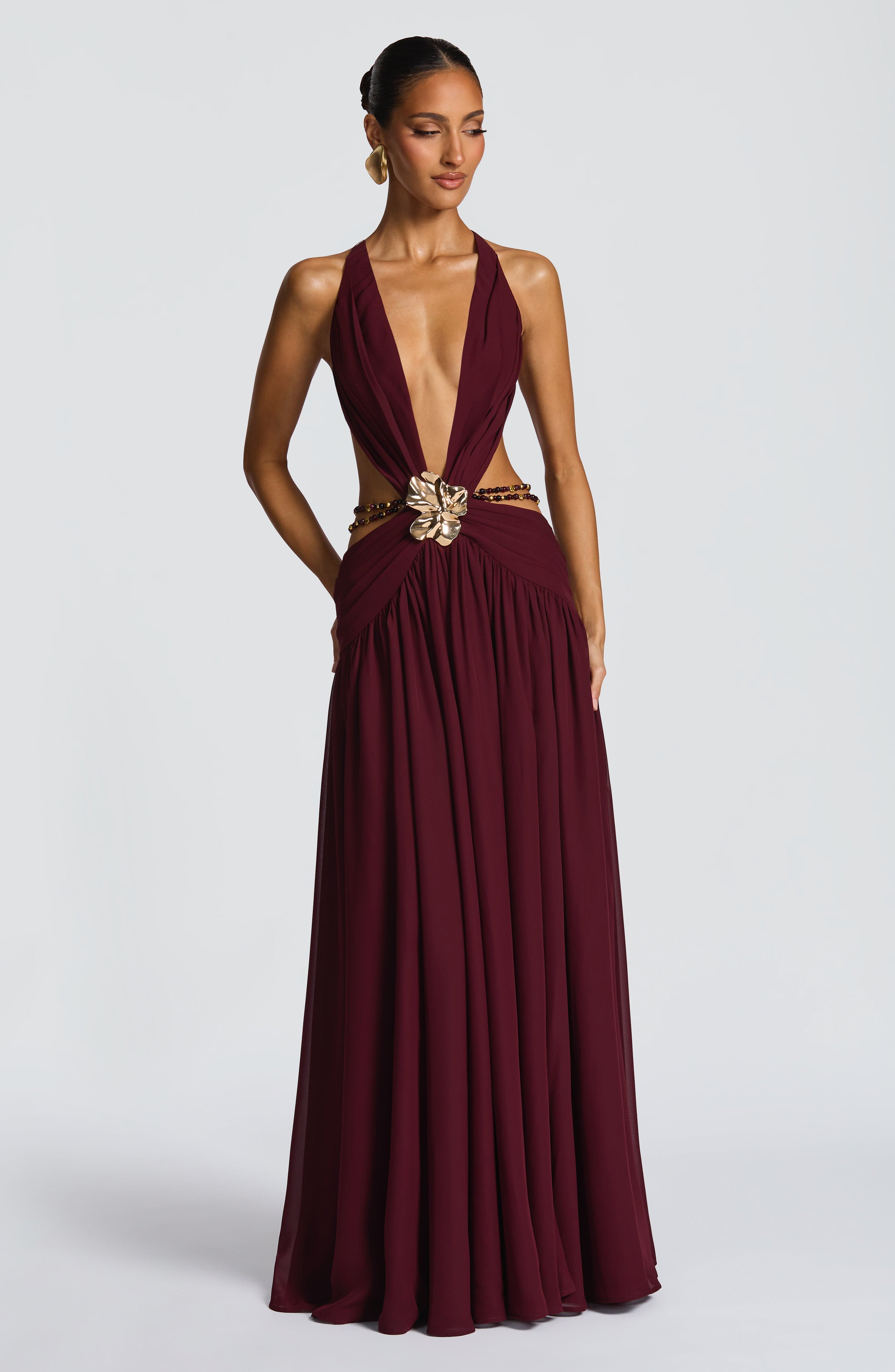 Indianna Maxi Dress - Cherry Lacquer