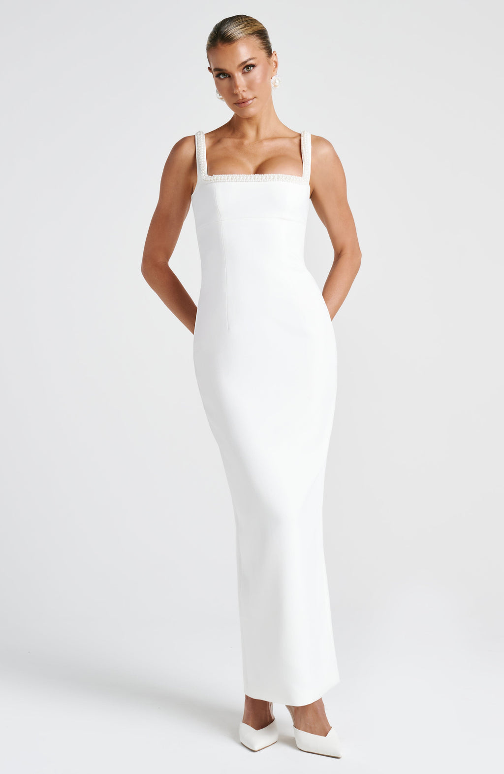 Ines Midaxi Dress - Ivory