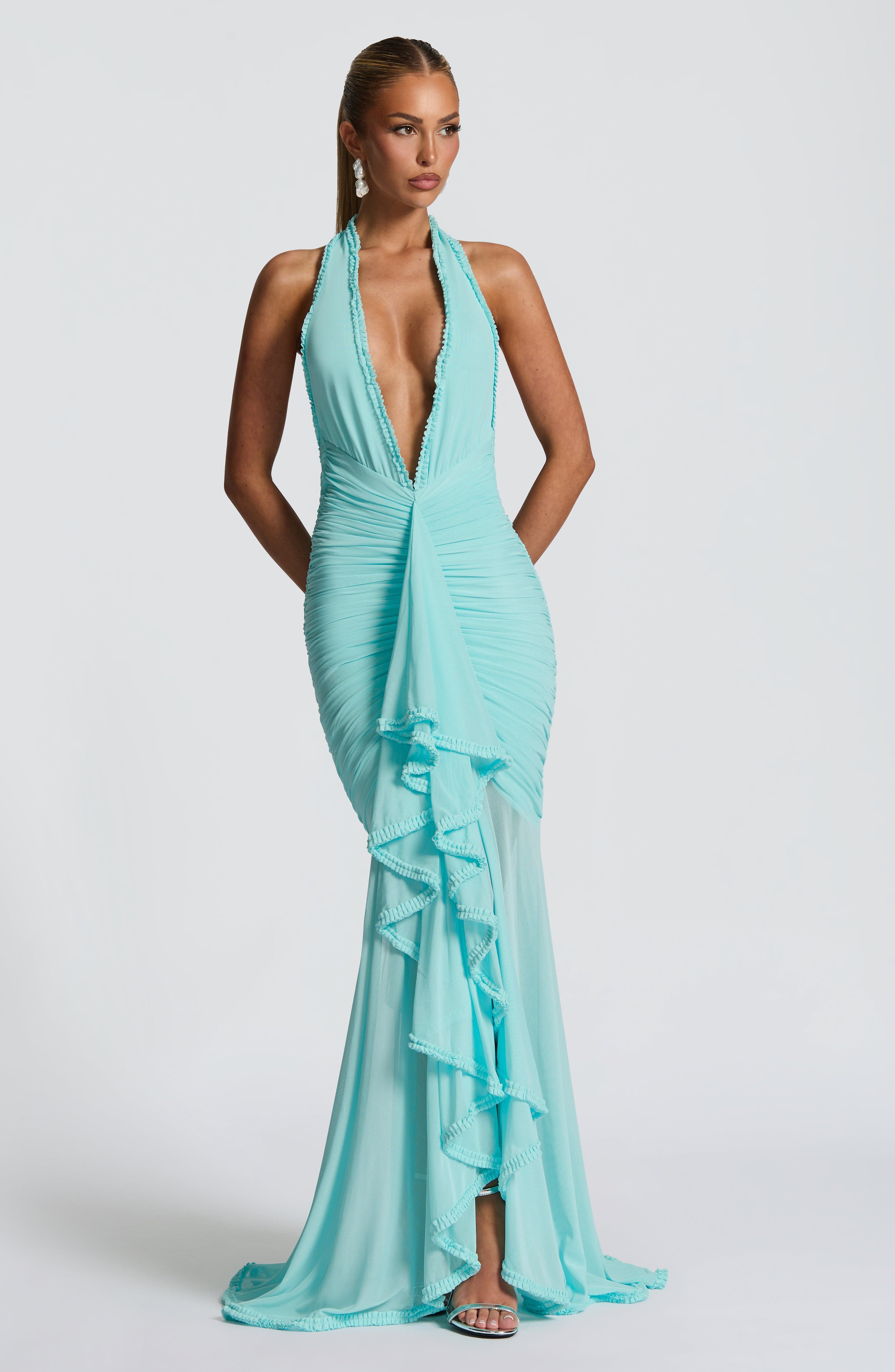 Janessa Maxi Dress - Aqua
