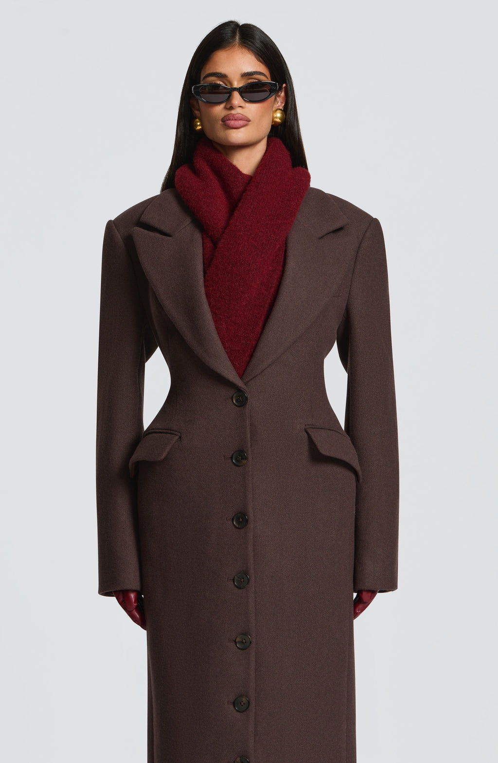 Jeanie Scarf - Burgundy