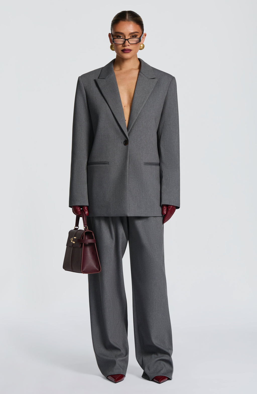 Kirsty Pants - Grey Marl