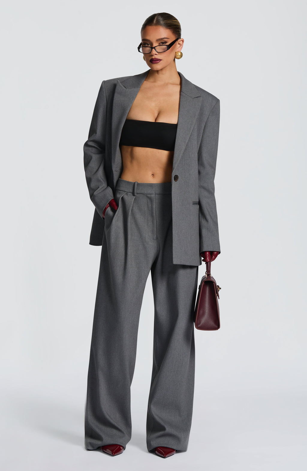 Kirsty Pants - Grey Marl