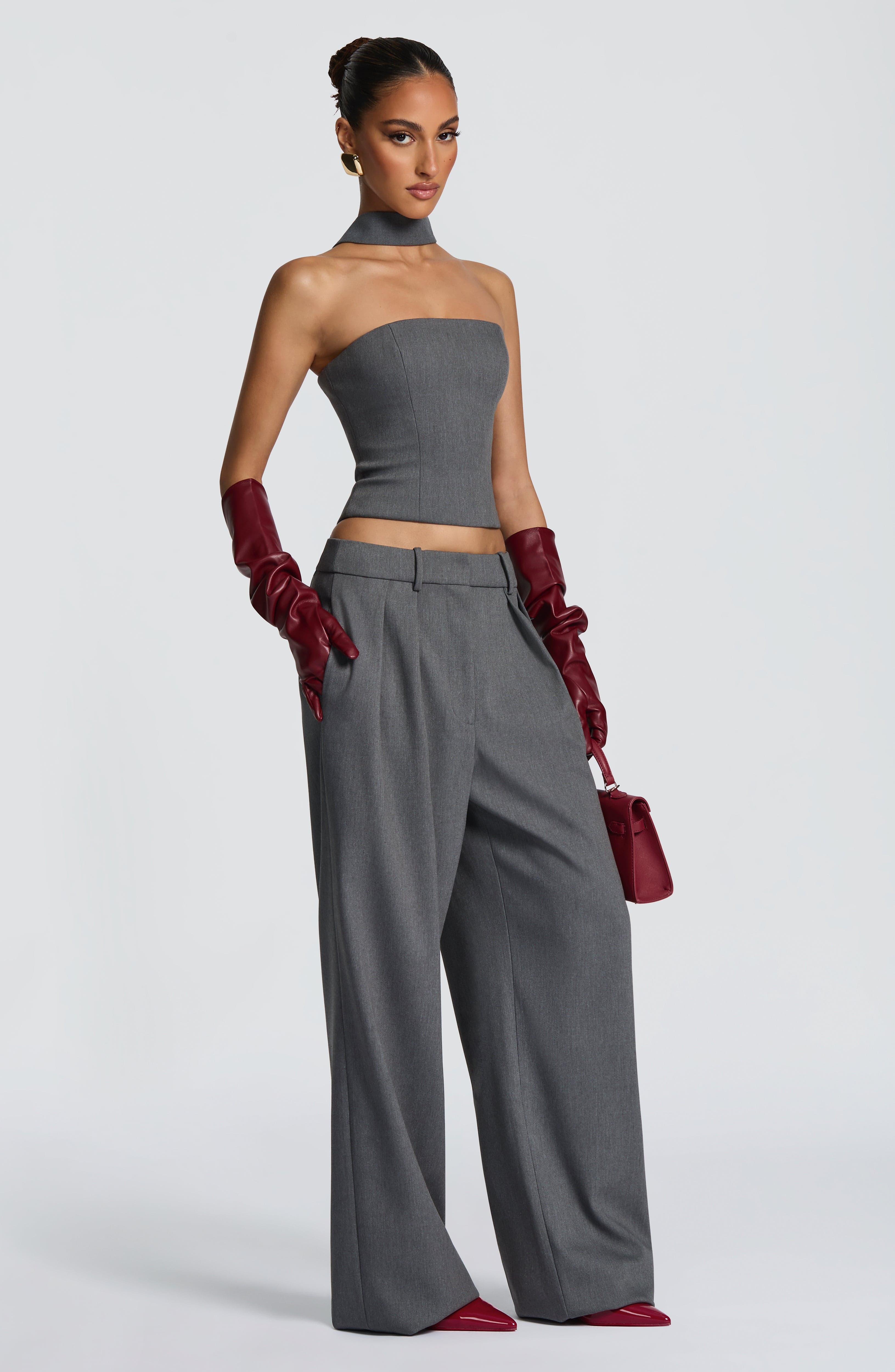 Kirsty Pants - Grey Marl