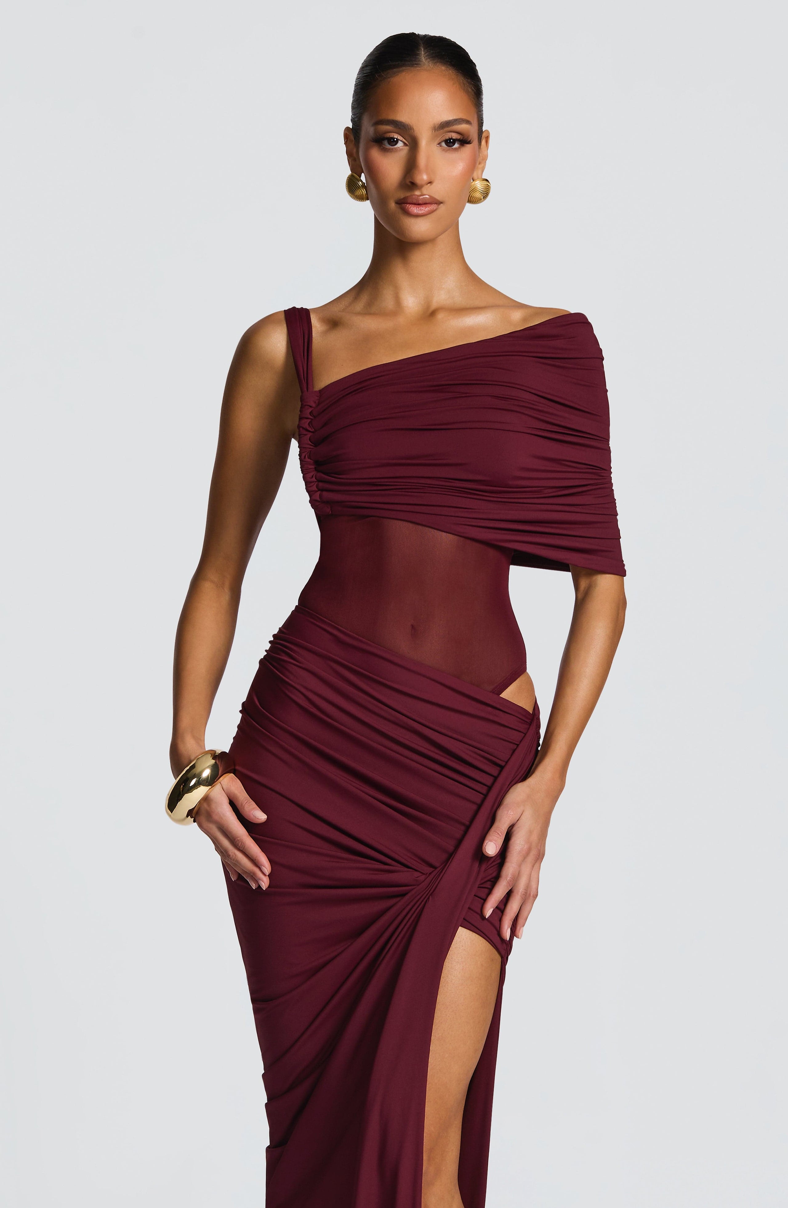 Lisette Bodysuit - Cherry Lacquer