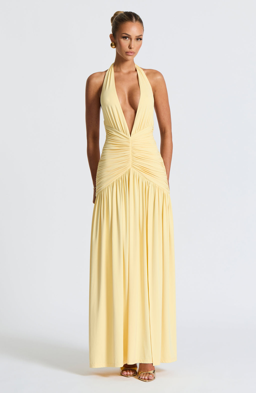 Melania Maxi Dress - Lemon