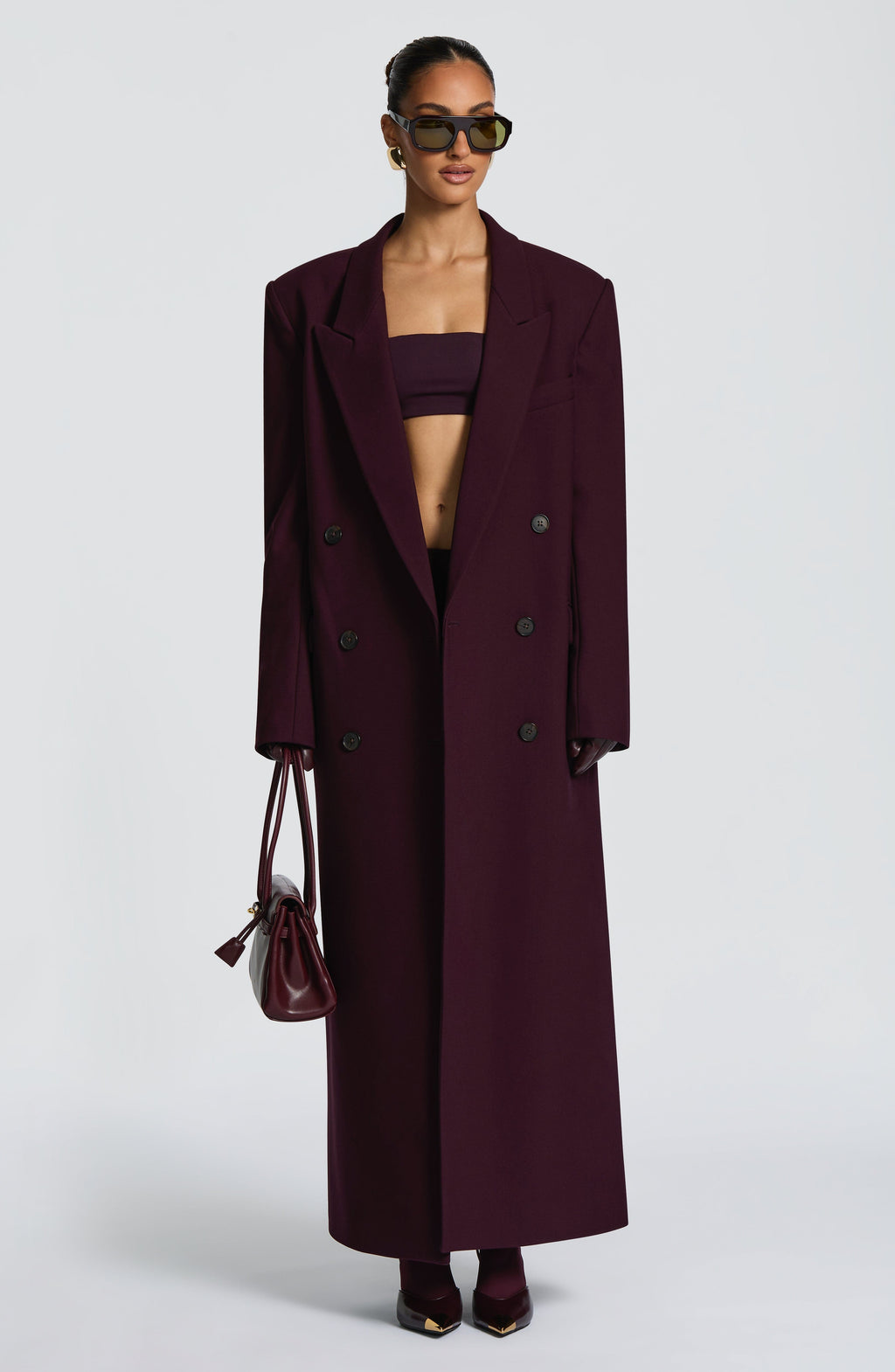 Michelle Coat - Plum