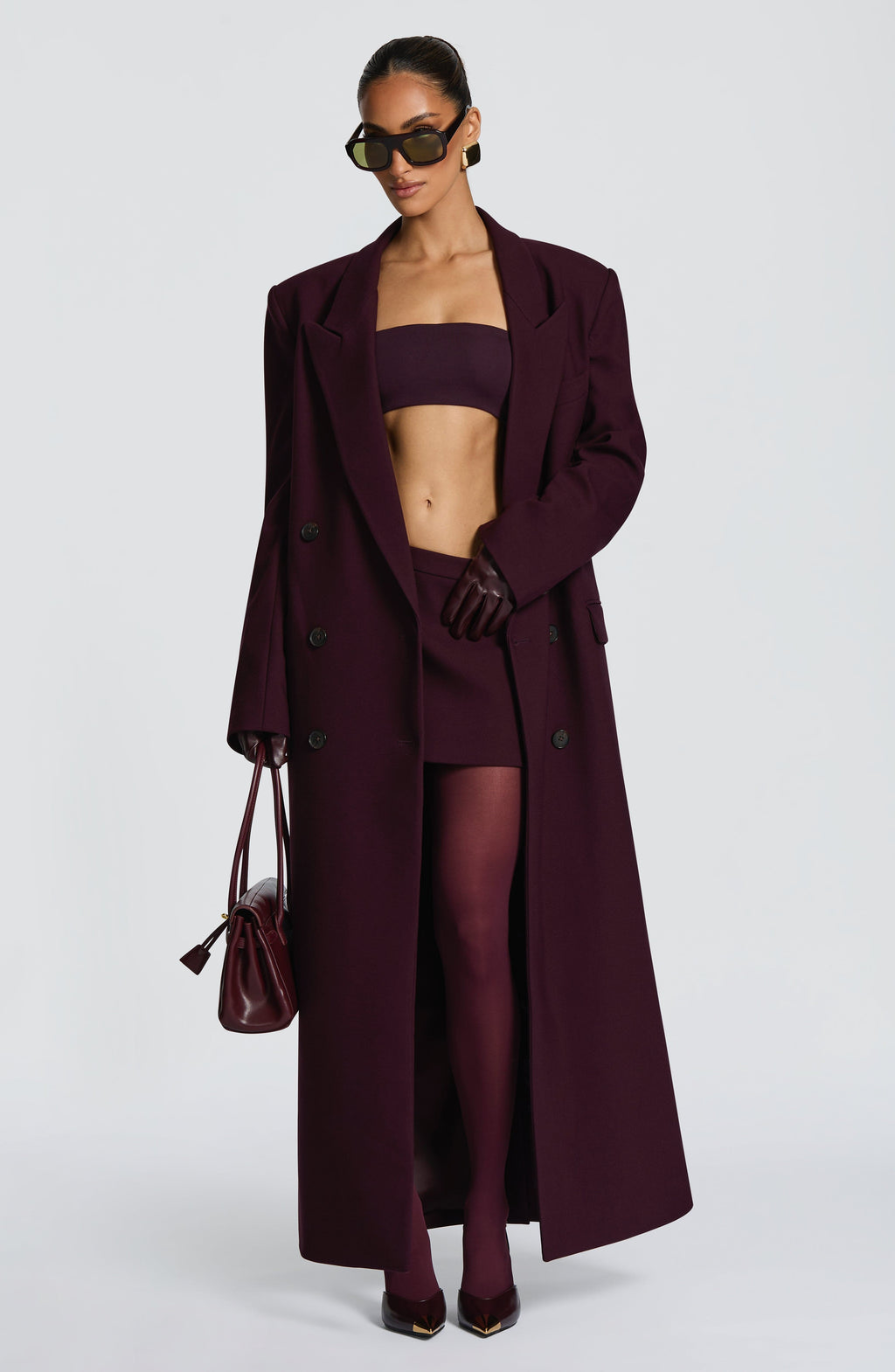 Michelle Coat - Plum