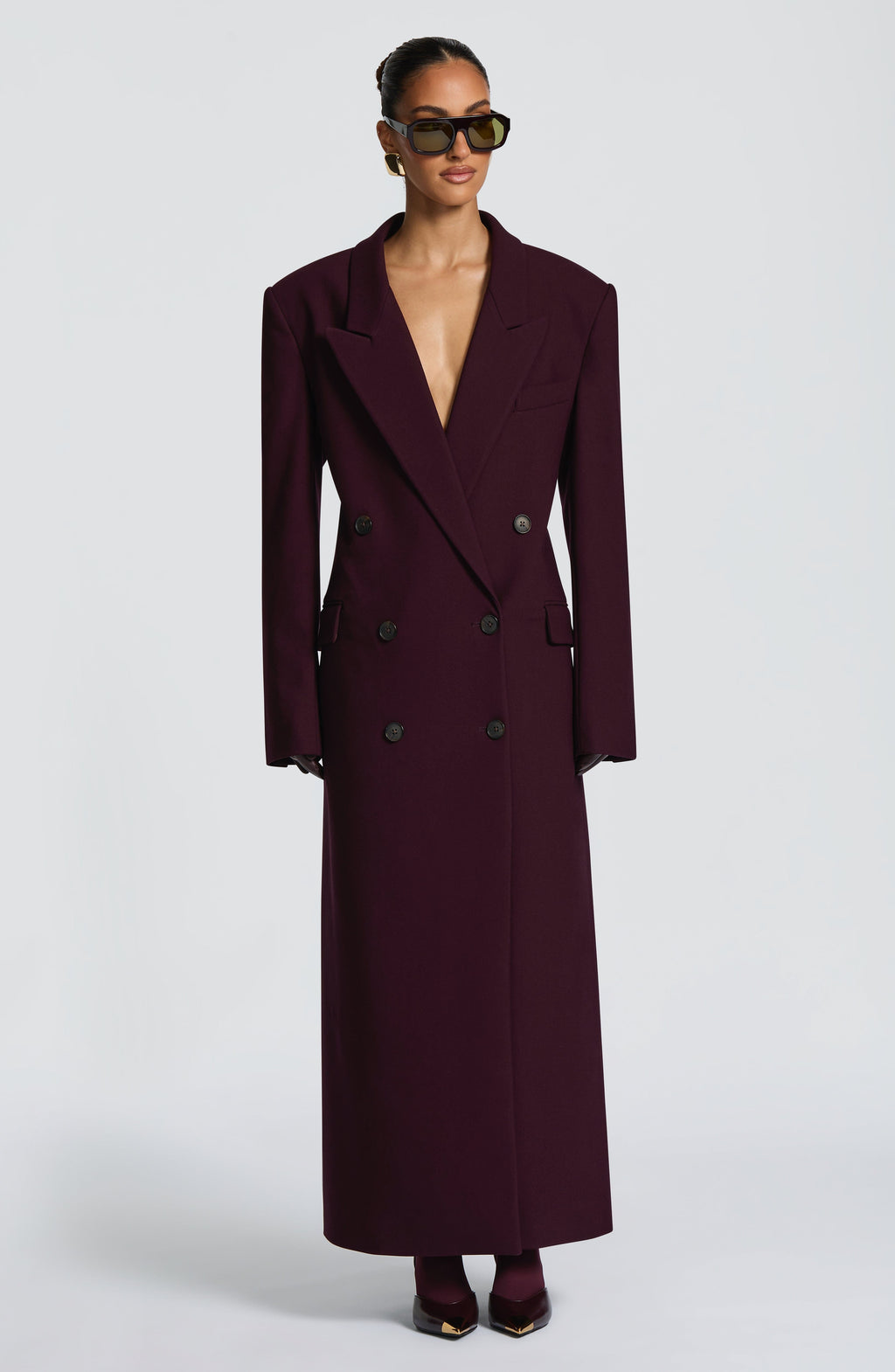 Michelle Coat - Plum