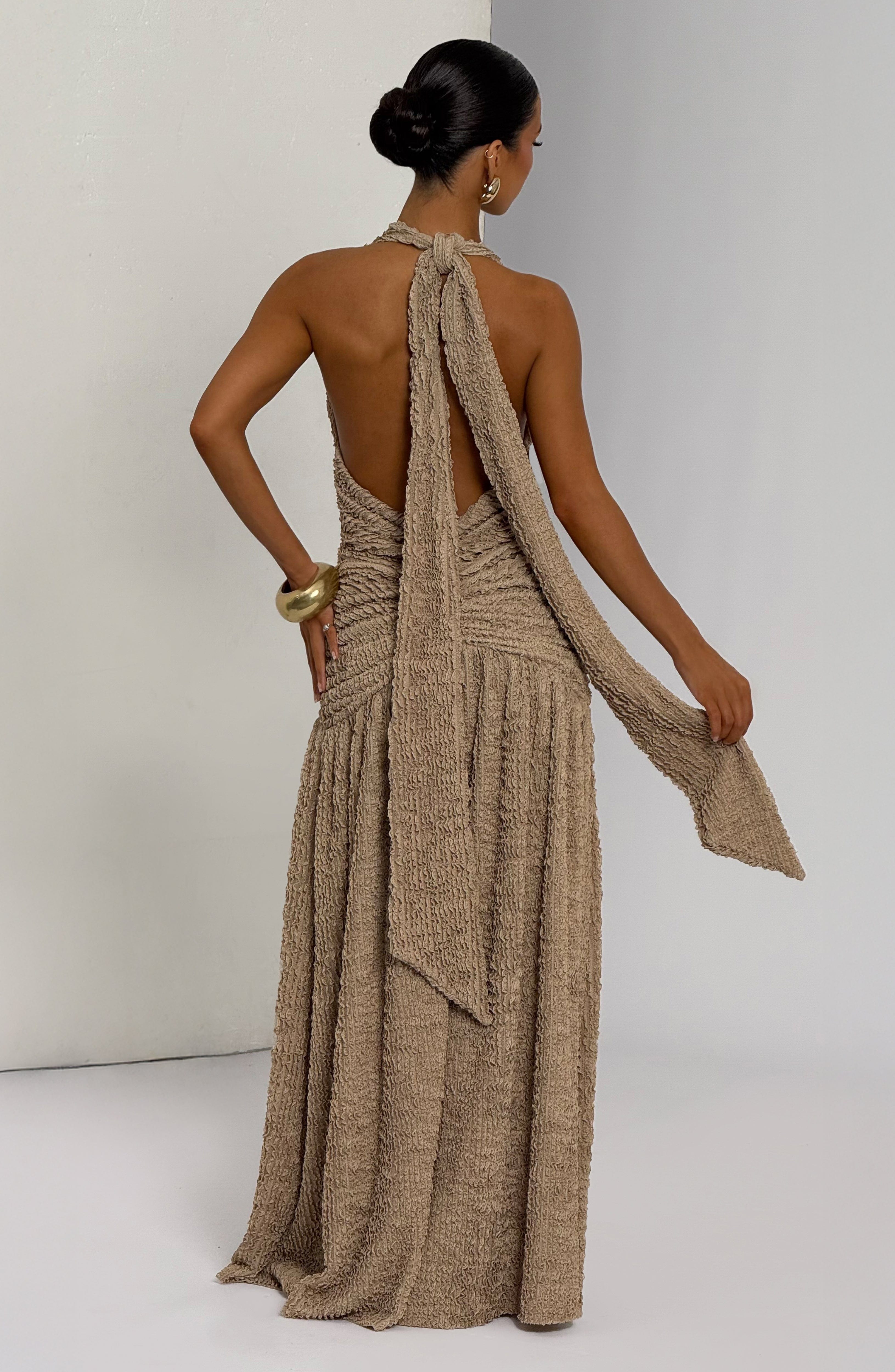 Minerva Maxi Dress - Beige