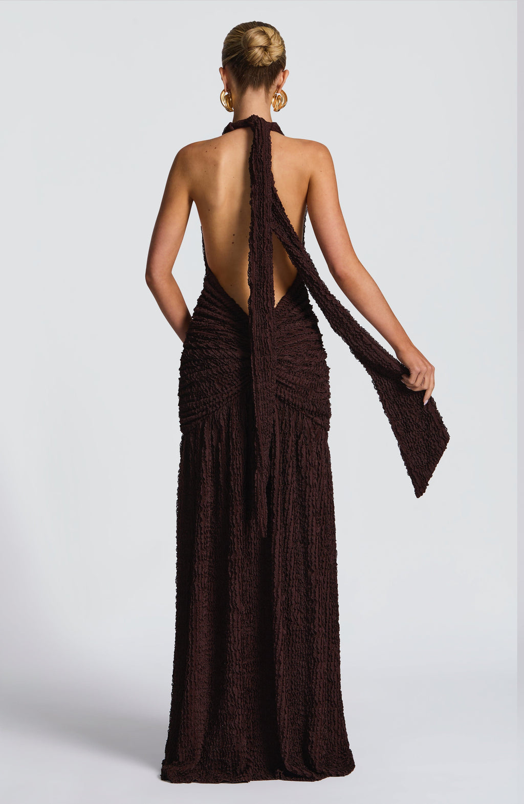 Minerva Maxi Dress - Plum Brown