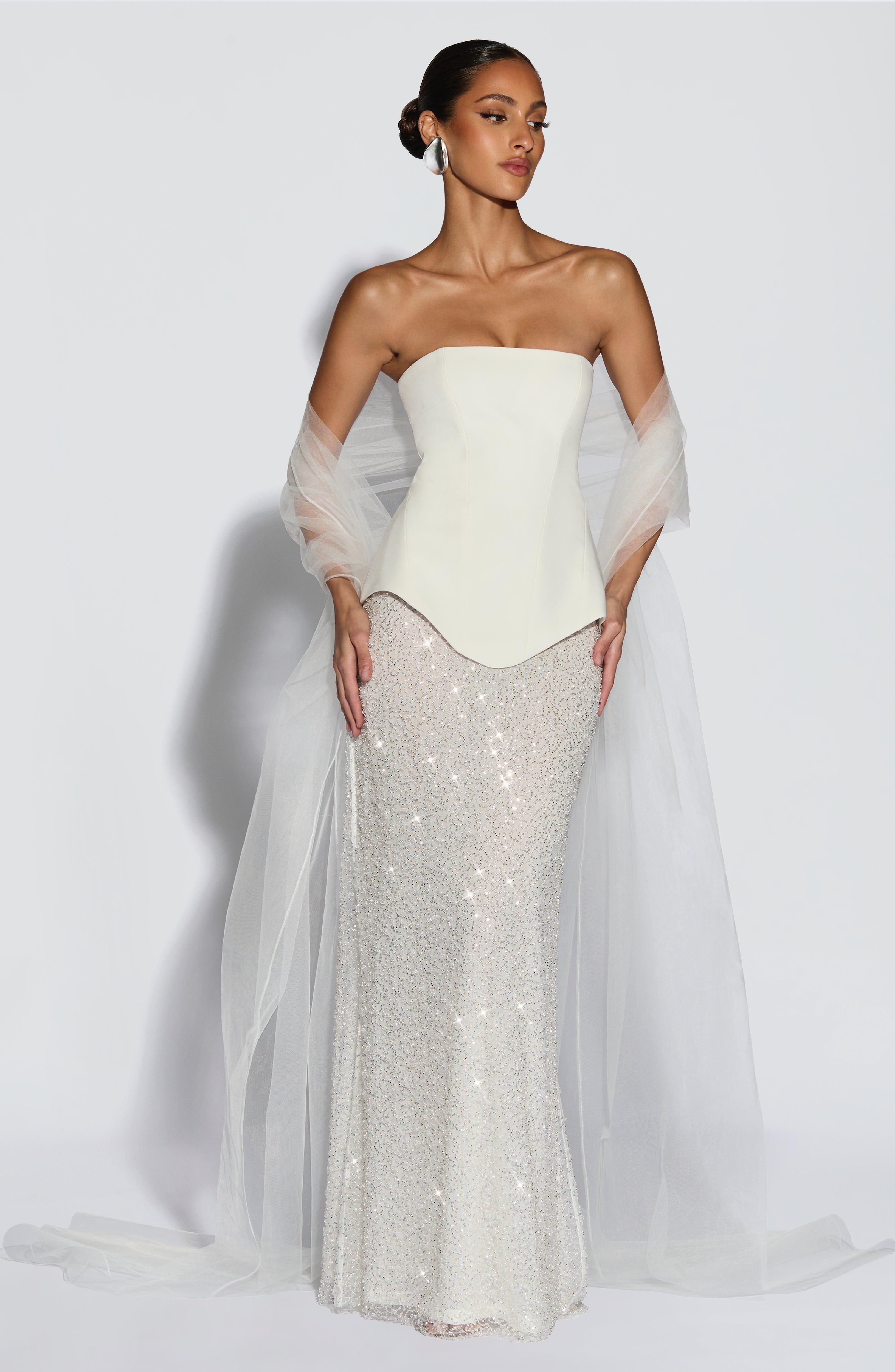 Myrtle Shawl - Ivory