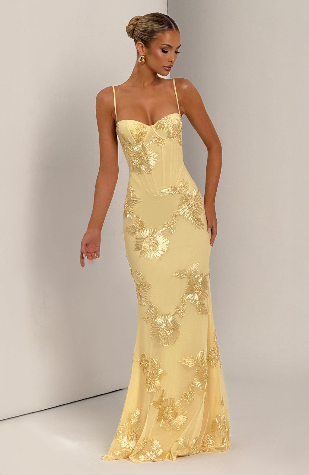 Nefertiti Maxi Dress - Lemon