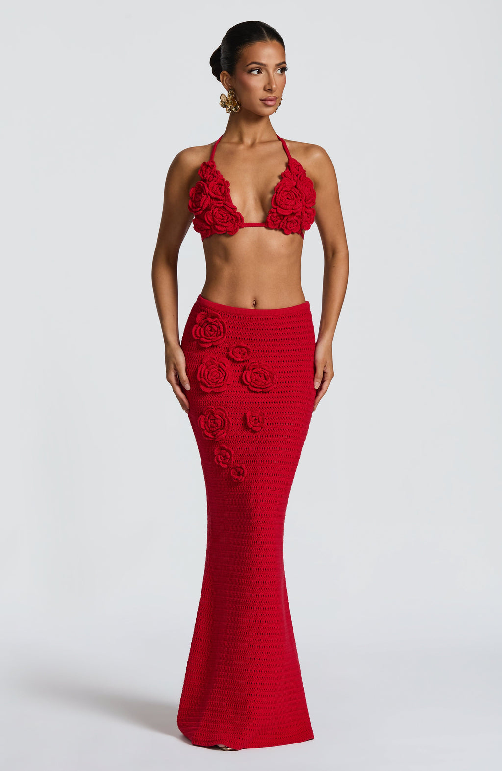 Nerida Maxi Skirt - Red