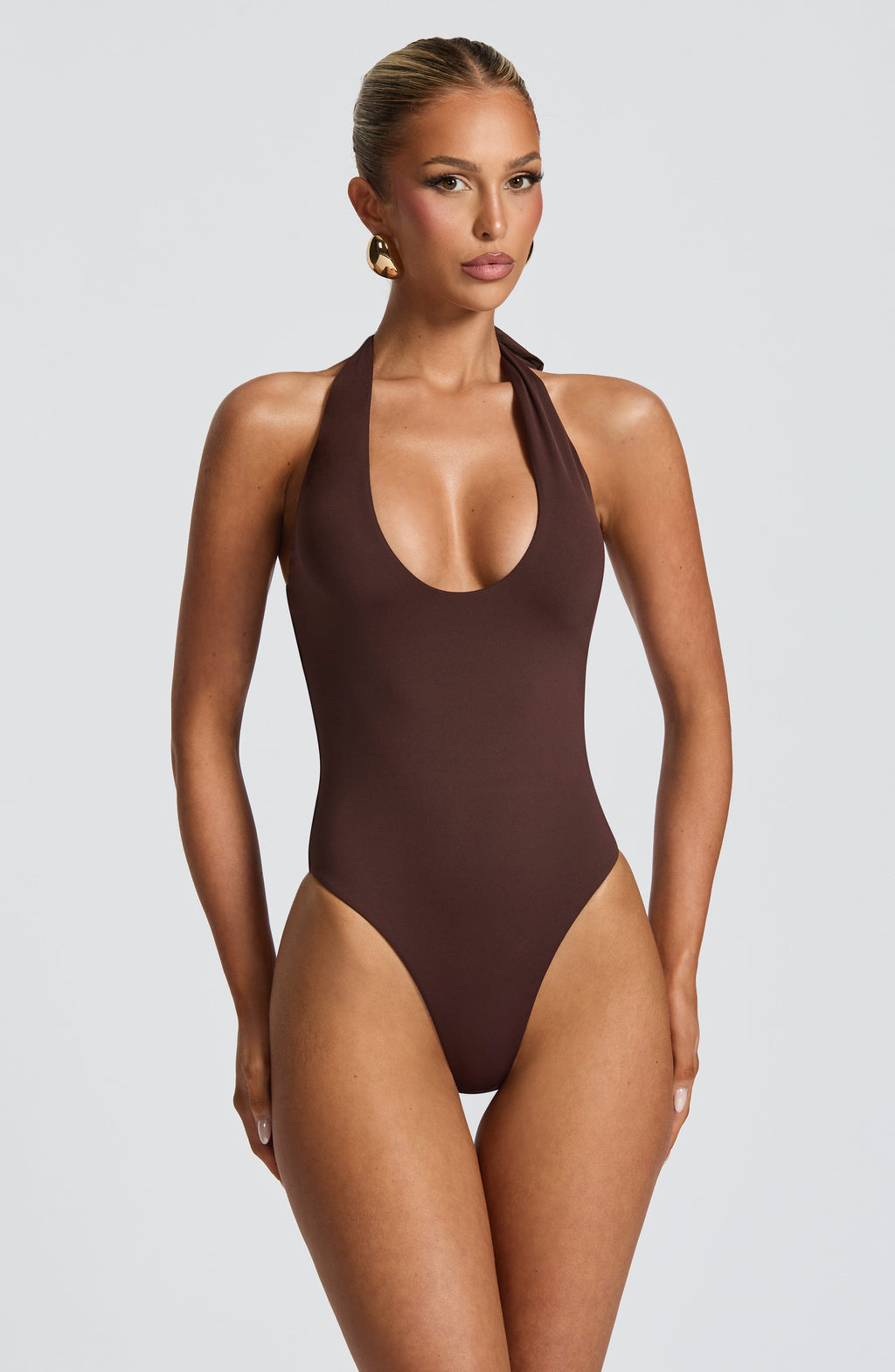 Odele Bodysuit - Plum Brown