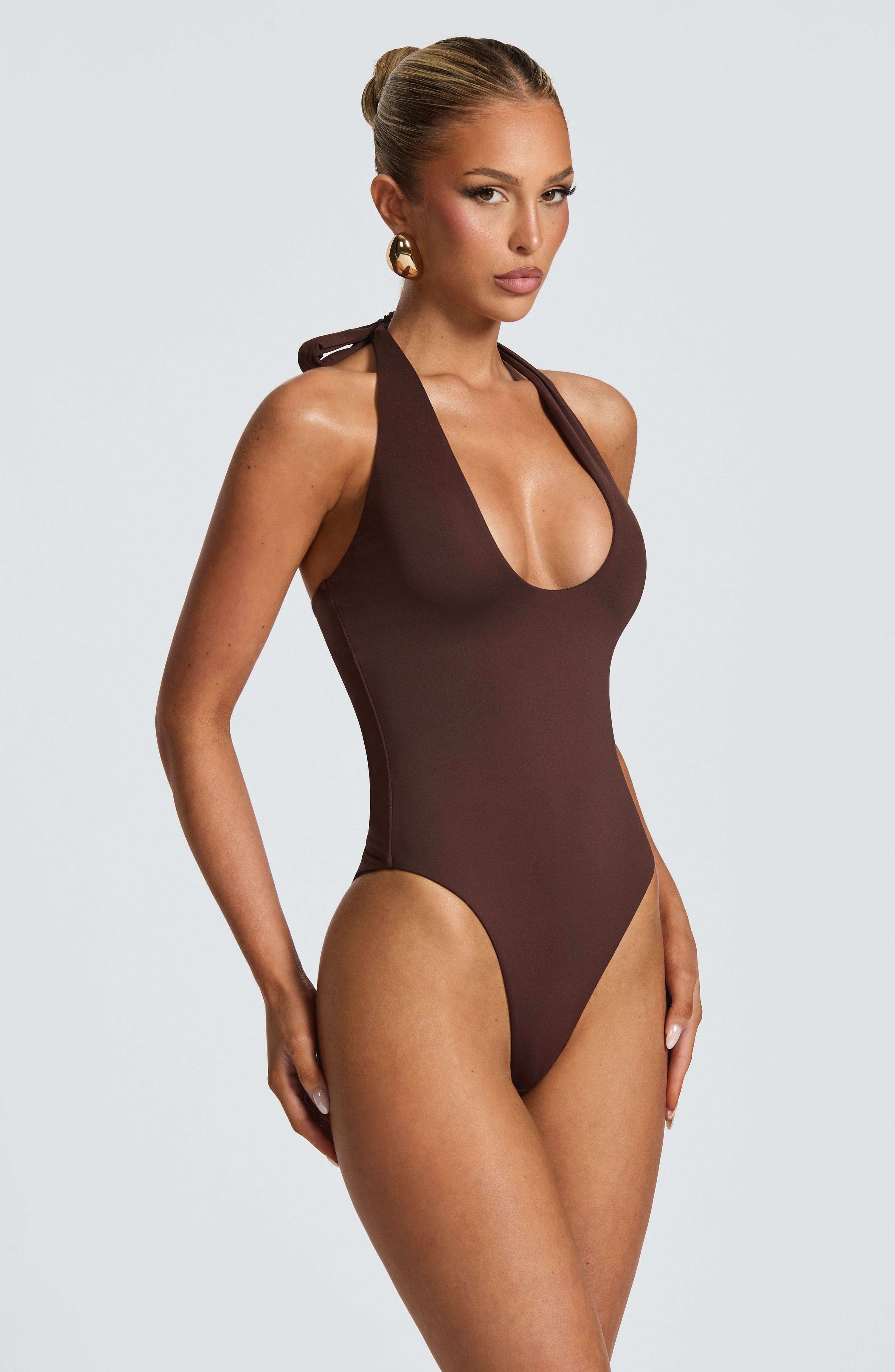 Odele Bodysuit - Plum Brown