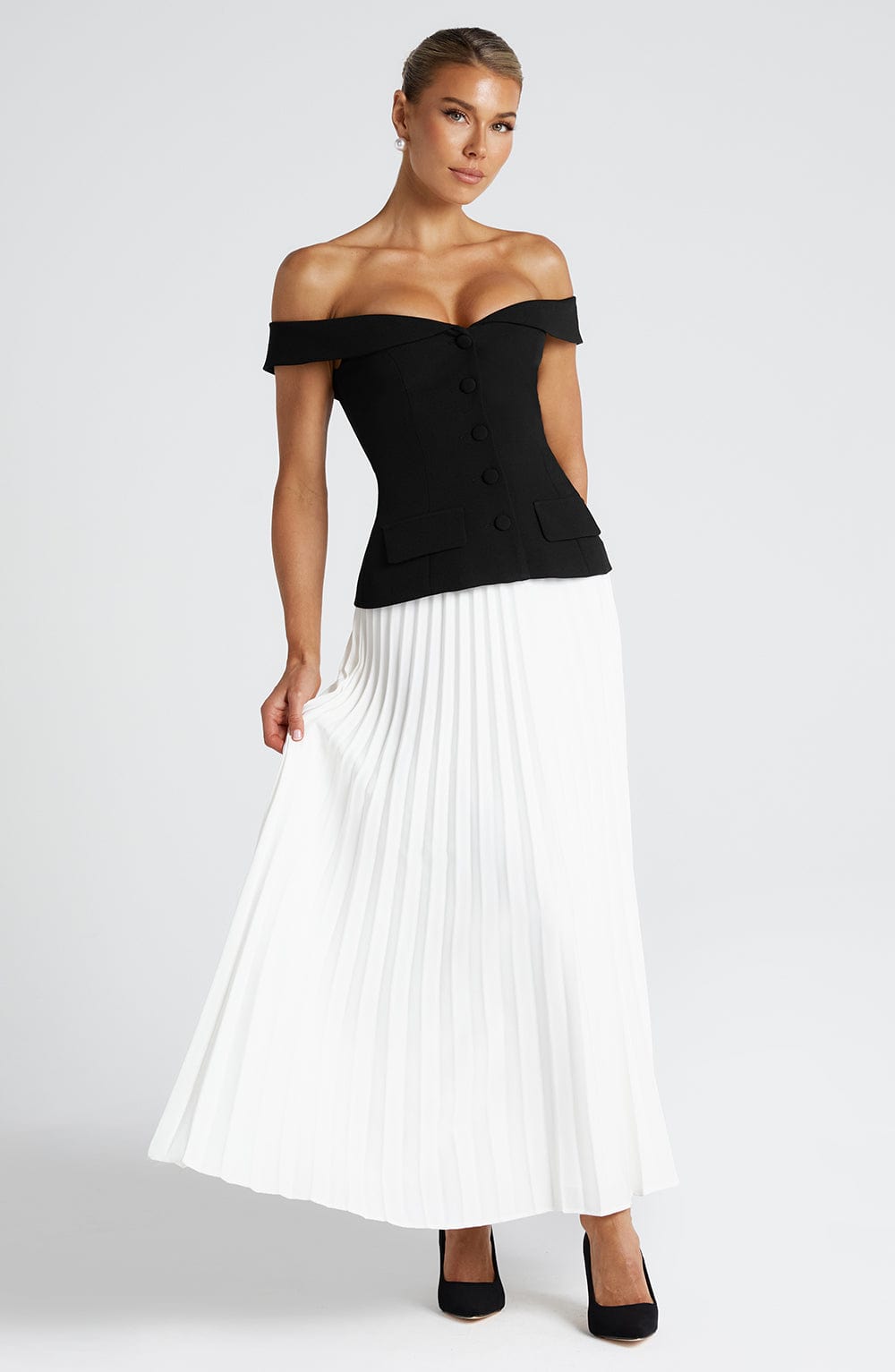Penny Midi Skirt - Ivory