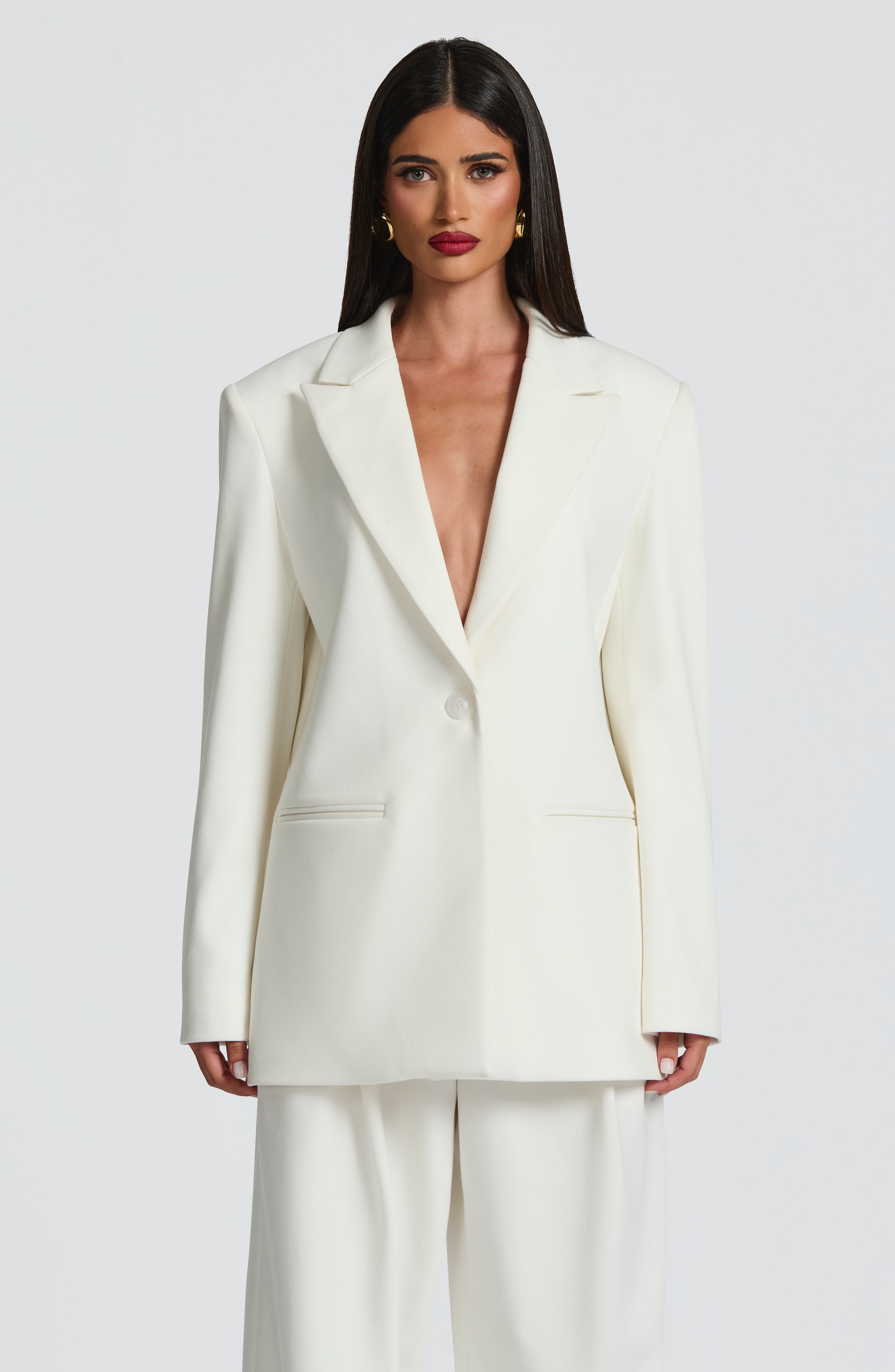 Reece Blazer - Ivory