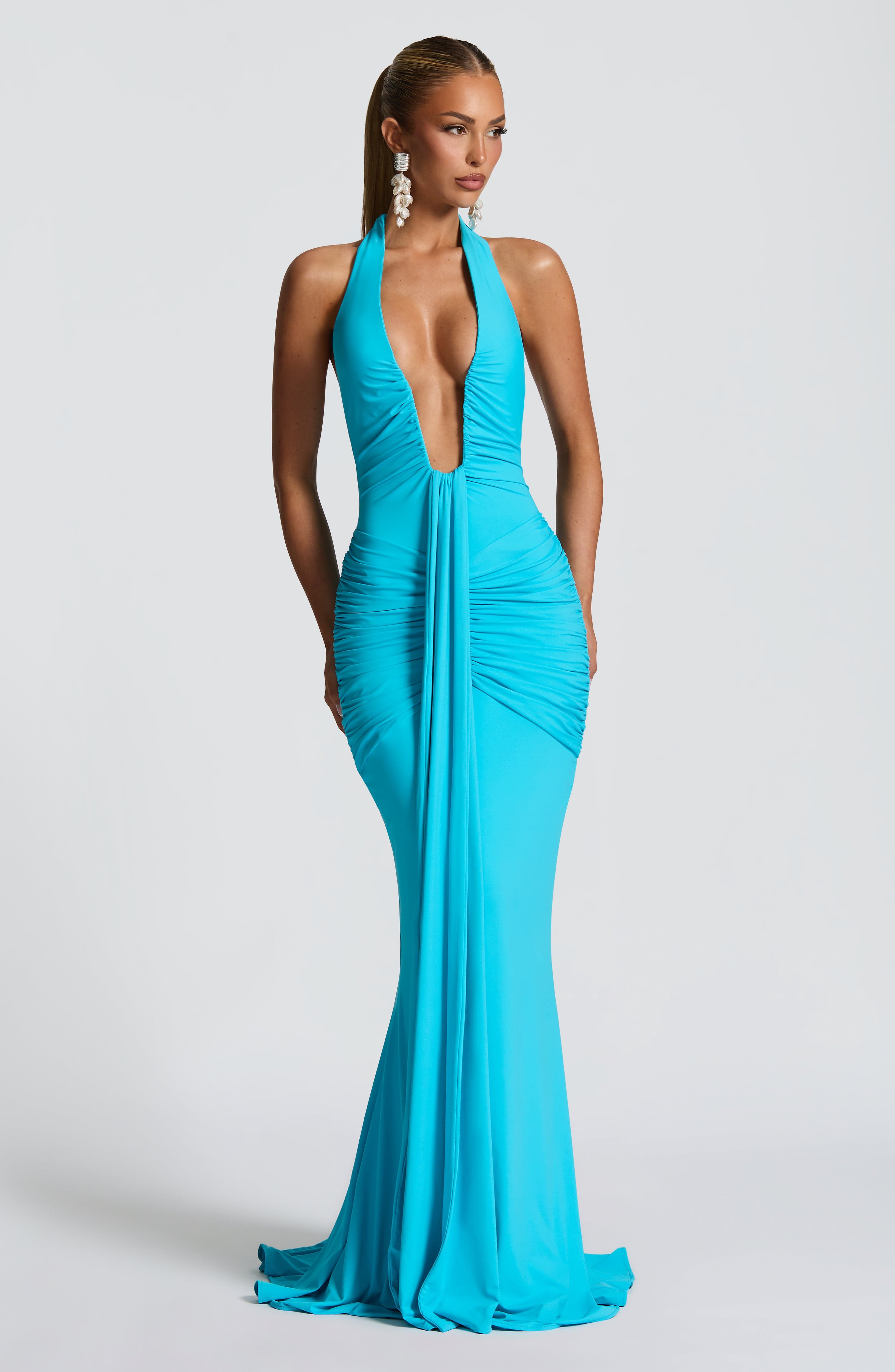 Rosetta Maxi Dress - Aqua