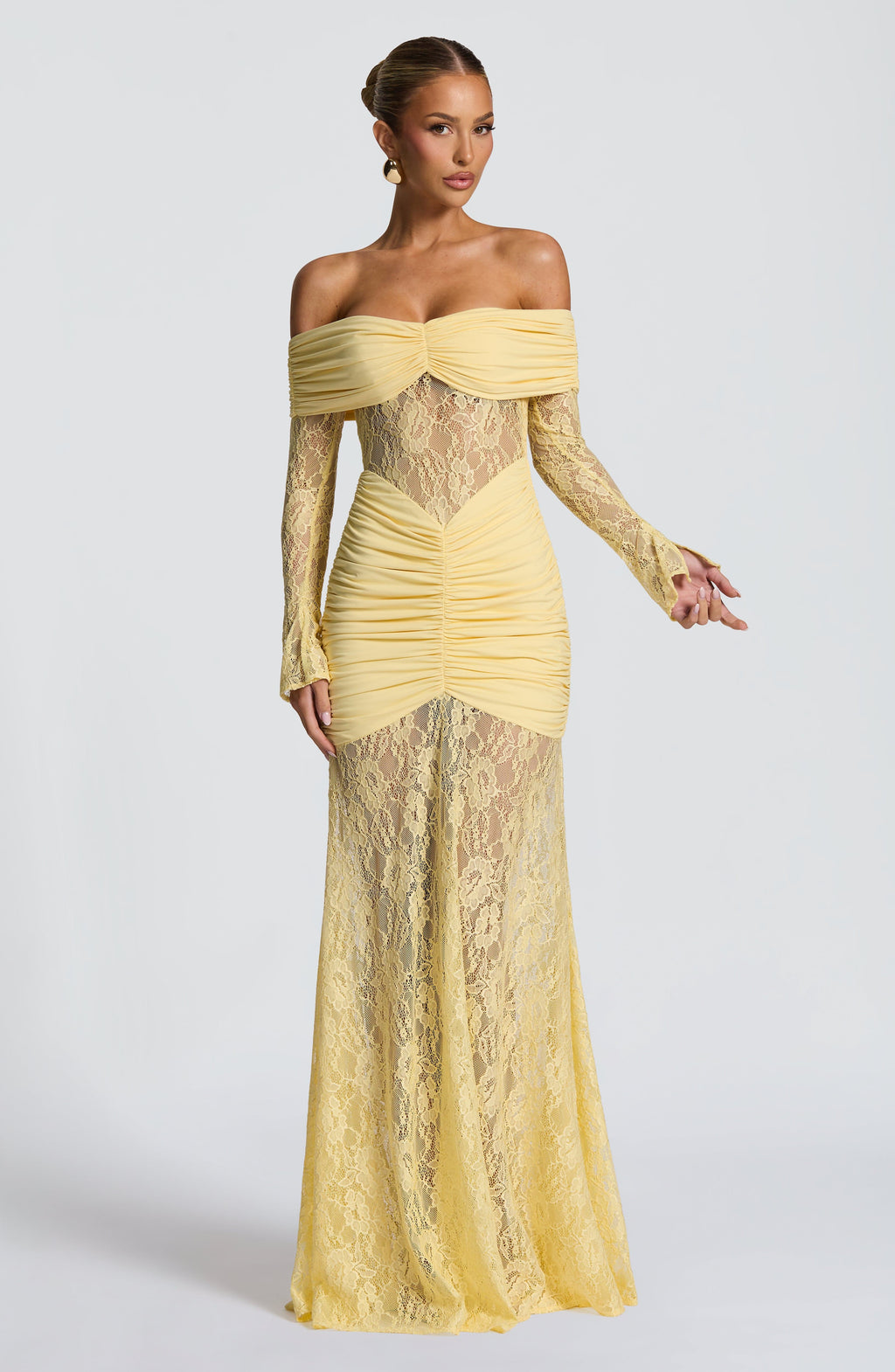 Sauline Maxi Dress - Lemon