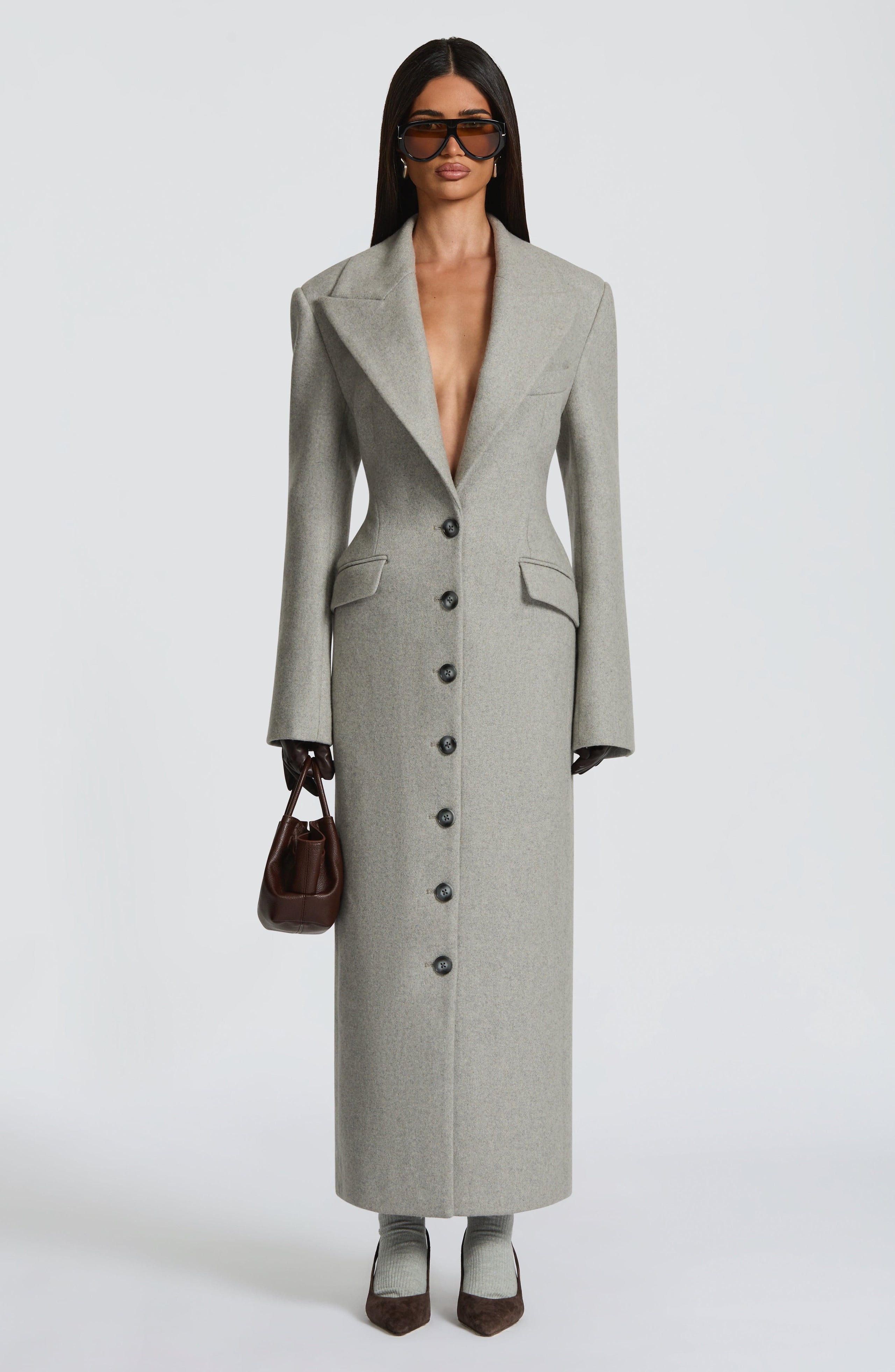 Ursula Coat - Light Grey
