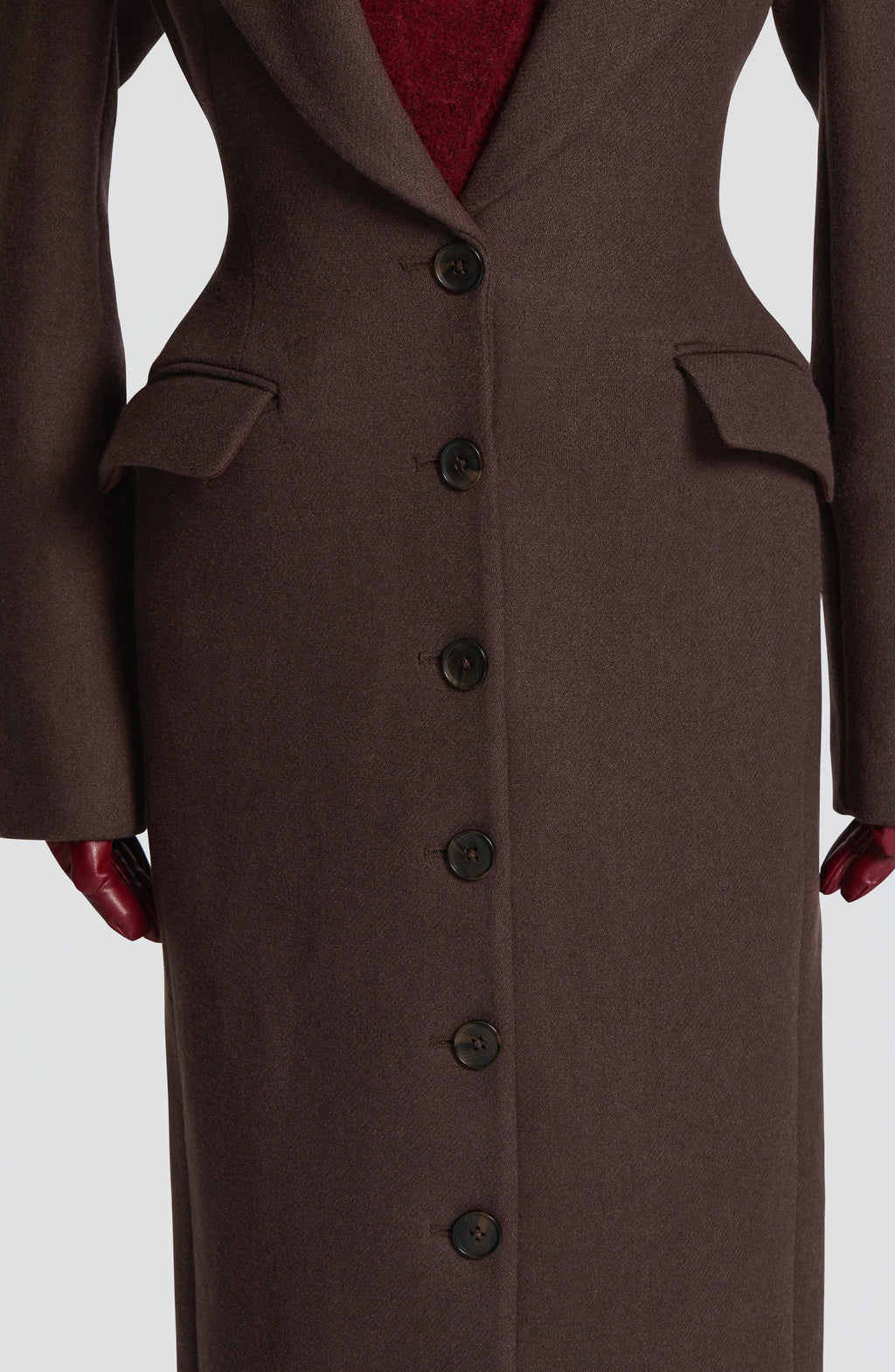 Ursula Coat - Plum Brown