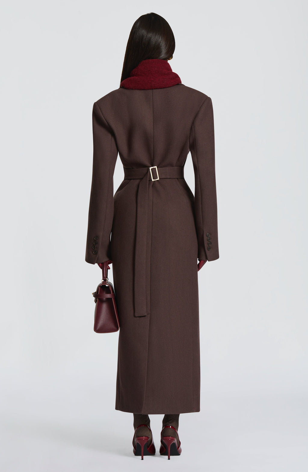 Ursula Coat - Plum Brown