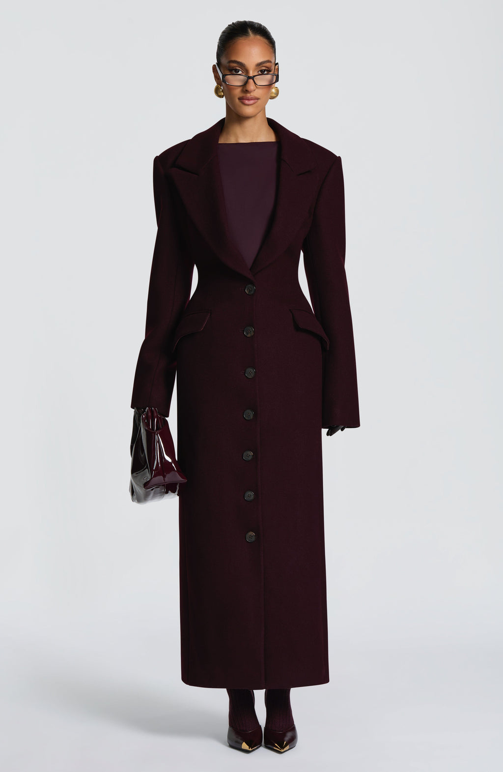 Ursula Coat - Plum
