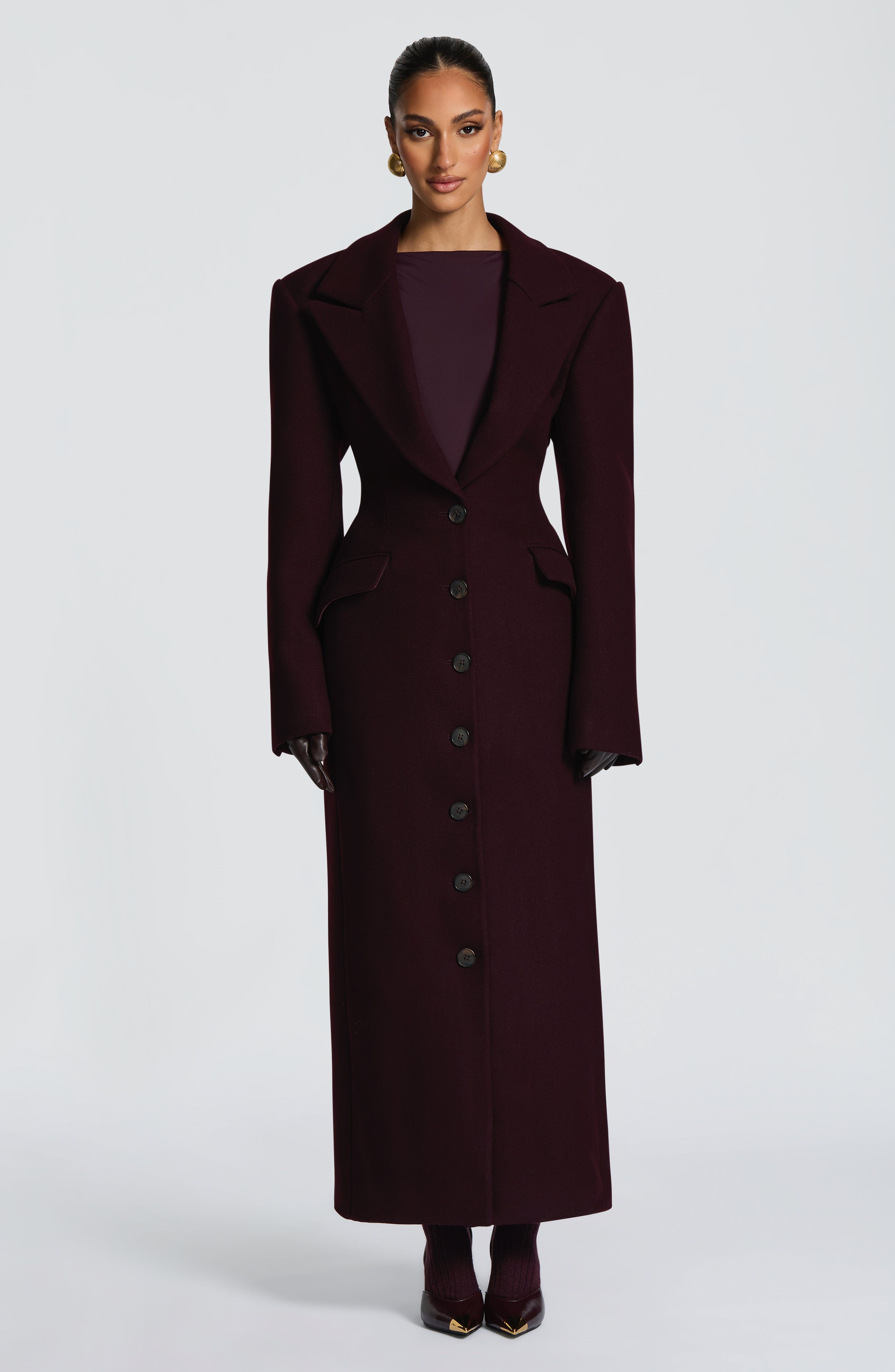 Ursula Coat - Plum